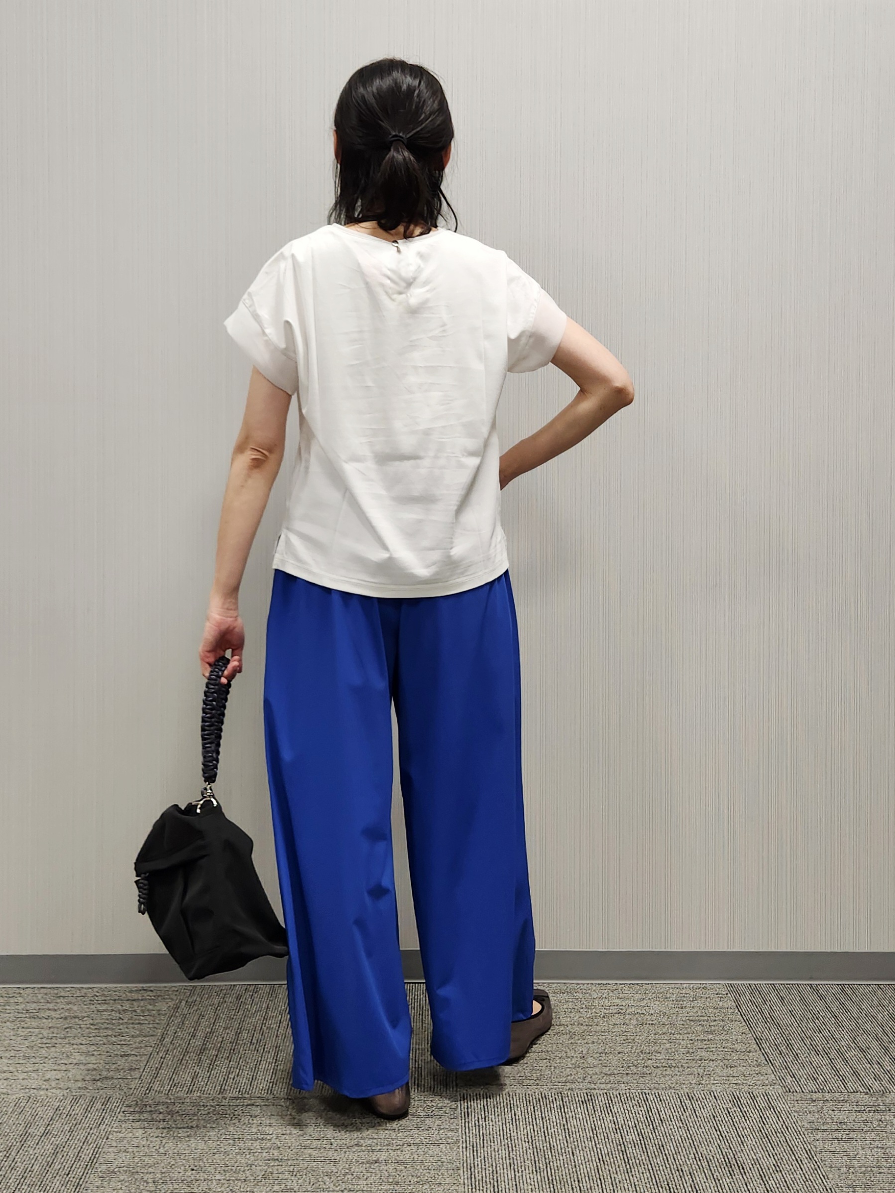 naraさんの「Dessin｜【UVカット/接触冷感】美光沢カットソー」を使ったコーディネート