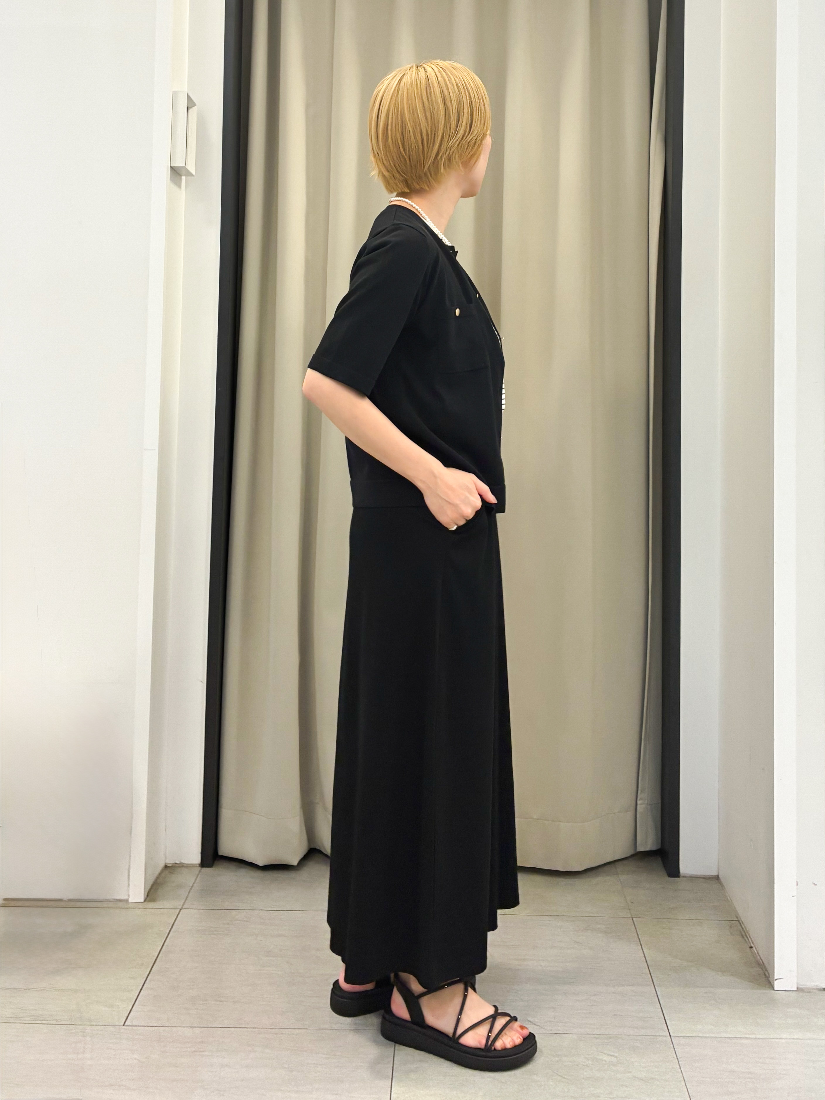 eguchiさんの「grove｜【吸水速乾・UVカット・接触冷感・マシンウォッシャブル】ベーシックMIXロゴプリントT」を使ったコーディネート