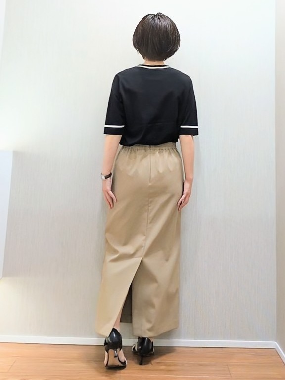 ミズタさんの「UNTITLED｜【アンサンブル可/上品な清涼感】コンパクト5分袖ニット」を使ったコーディネート