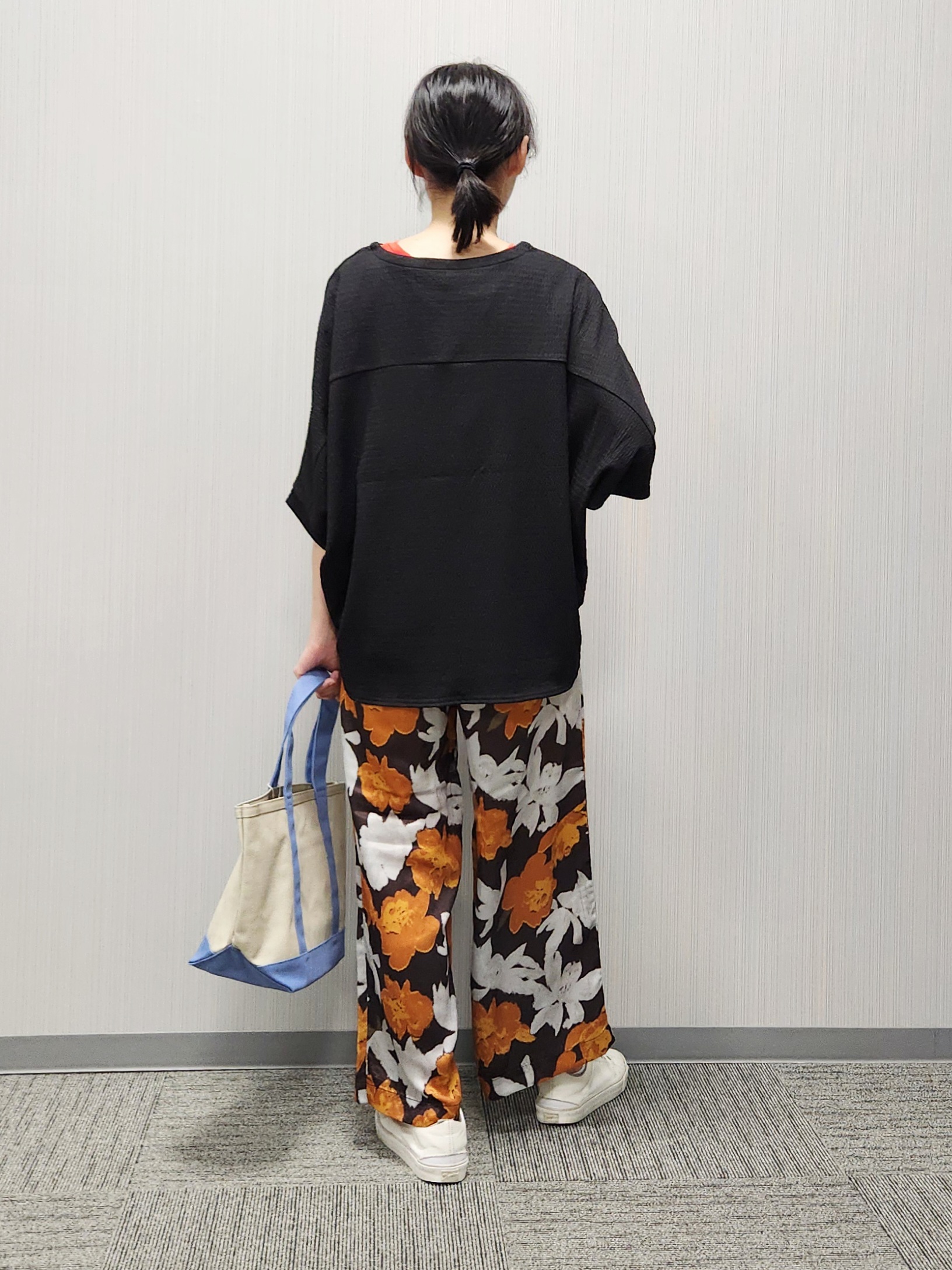 naraさんの「Dessin｜シュリンクジャージ カットソー」を使ったコーディネート
