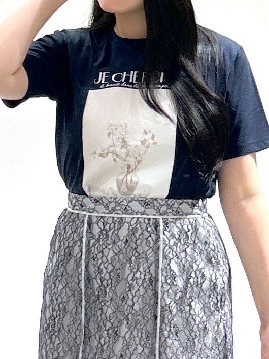 sayaさんの「OPAQUE.CLIP｜【UV】フラワープリントTシャツ≪洗濯機OK／接触冷感≫」を使ったコーディネート