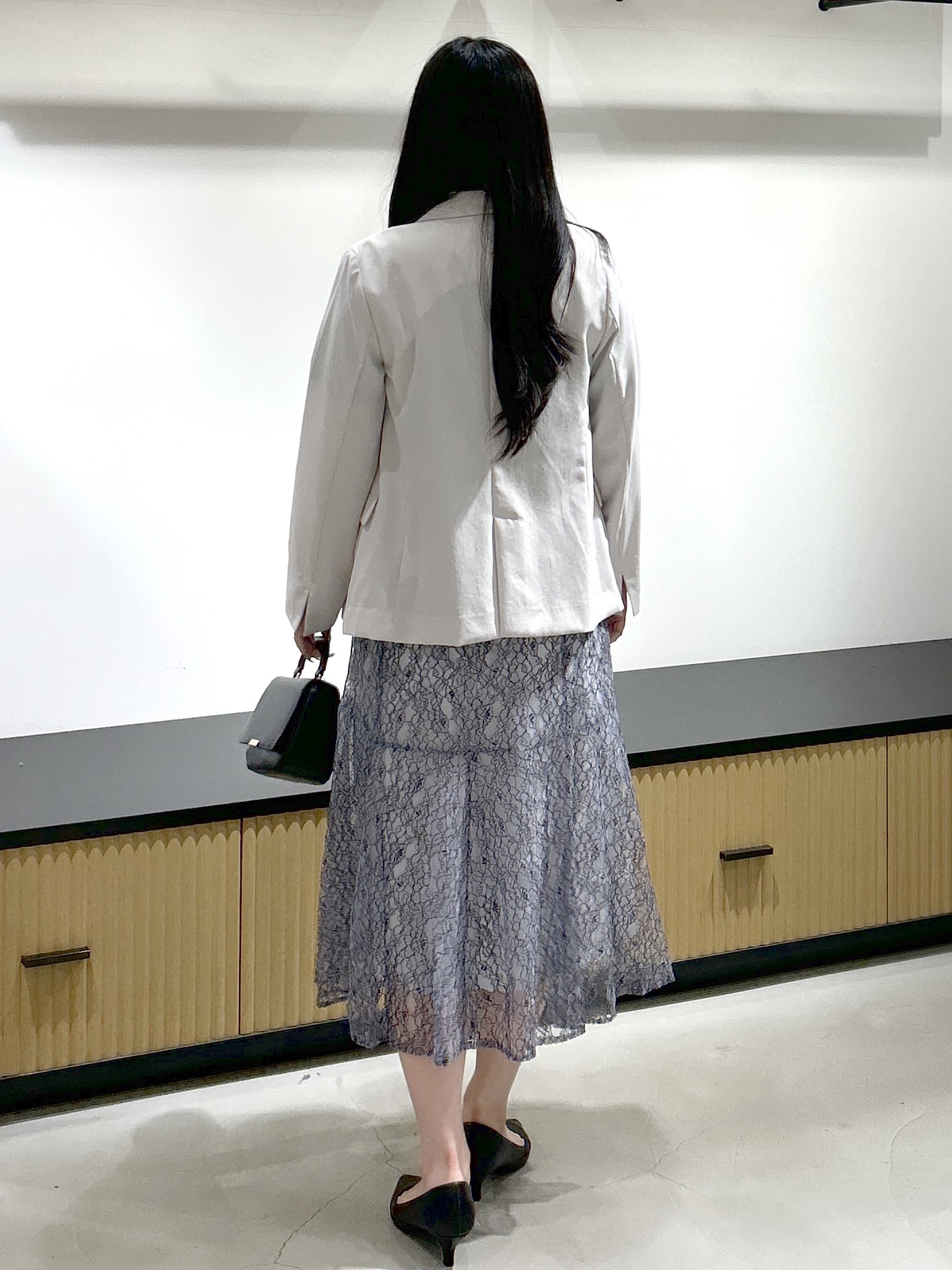 sayaさんの「OPAQUE.CLIP｜《再入荷》ダブルブレストテーラードジャケット【接触冷感／吸水速乾／イージーアイロン／防シワ／洗濯機O」を使ったコーディネート
