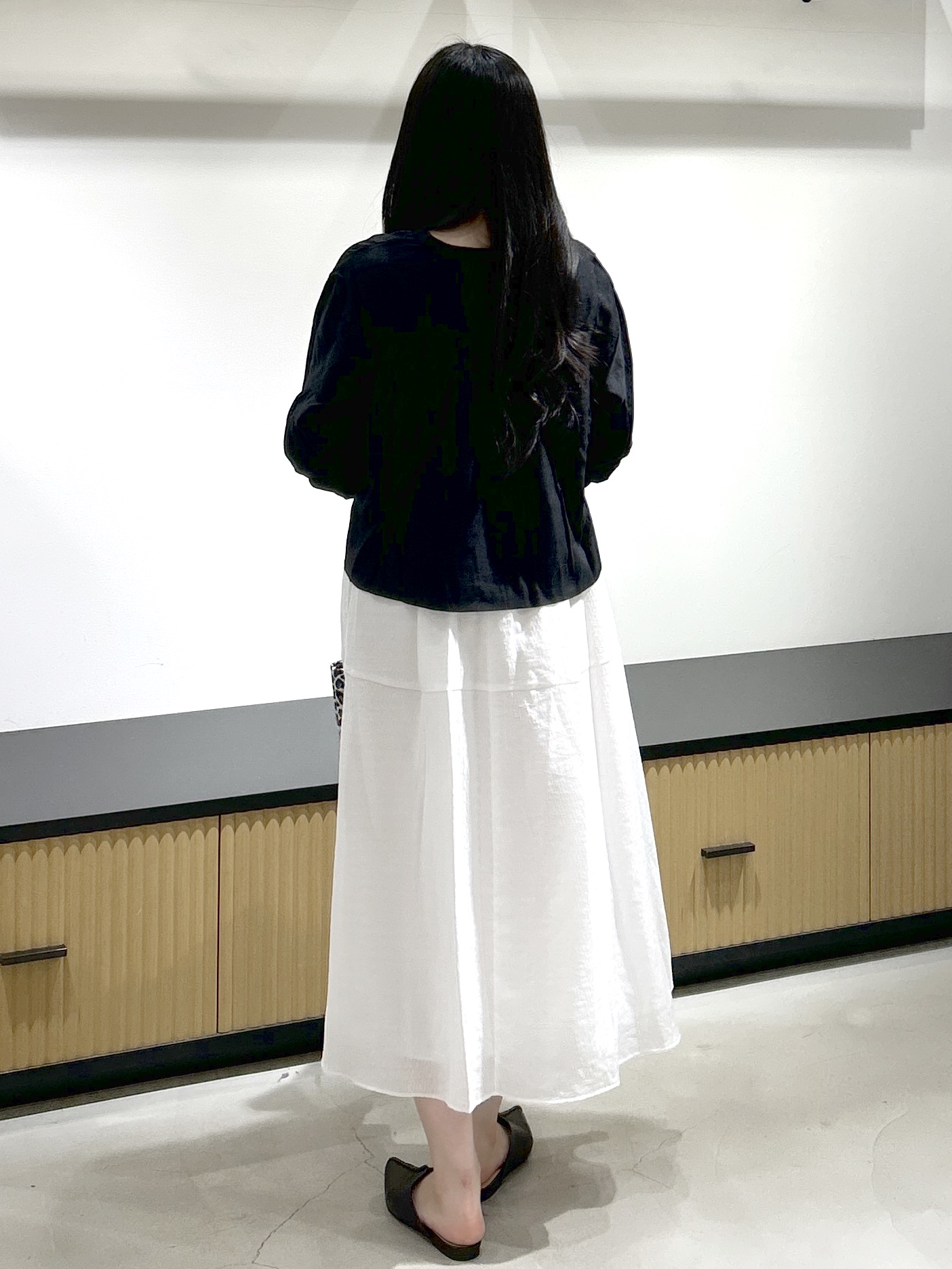 sayaさんの「OPAQUE.CLIP｜シアーカーディガン【洗濯機OK】」を使ったコーディネート