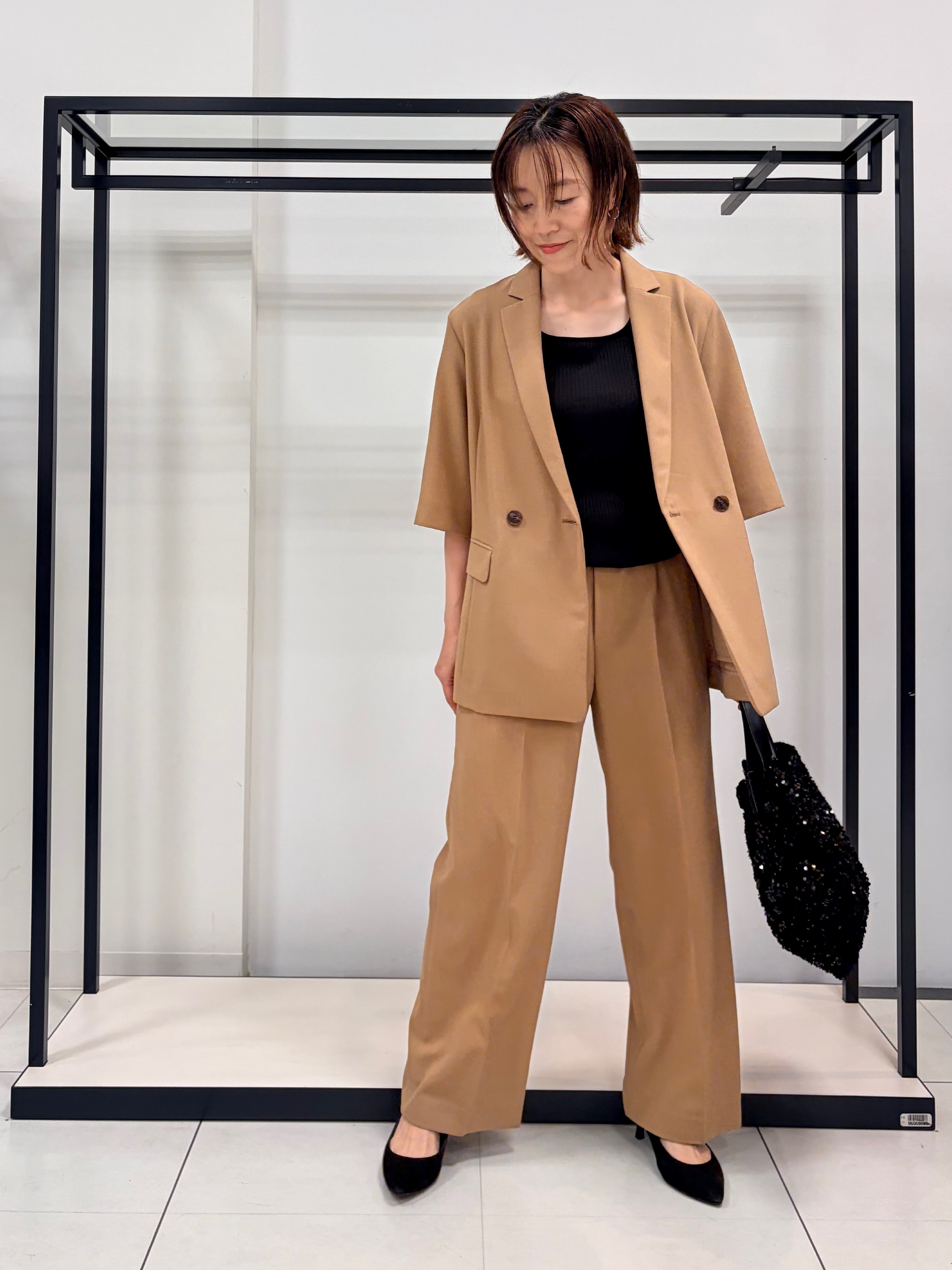 Mikiさんの「UNTITLED｜【セットアップ可/UVカット/通気性】エアリークール半袖ジャケット」を使ったコーディネート