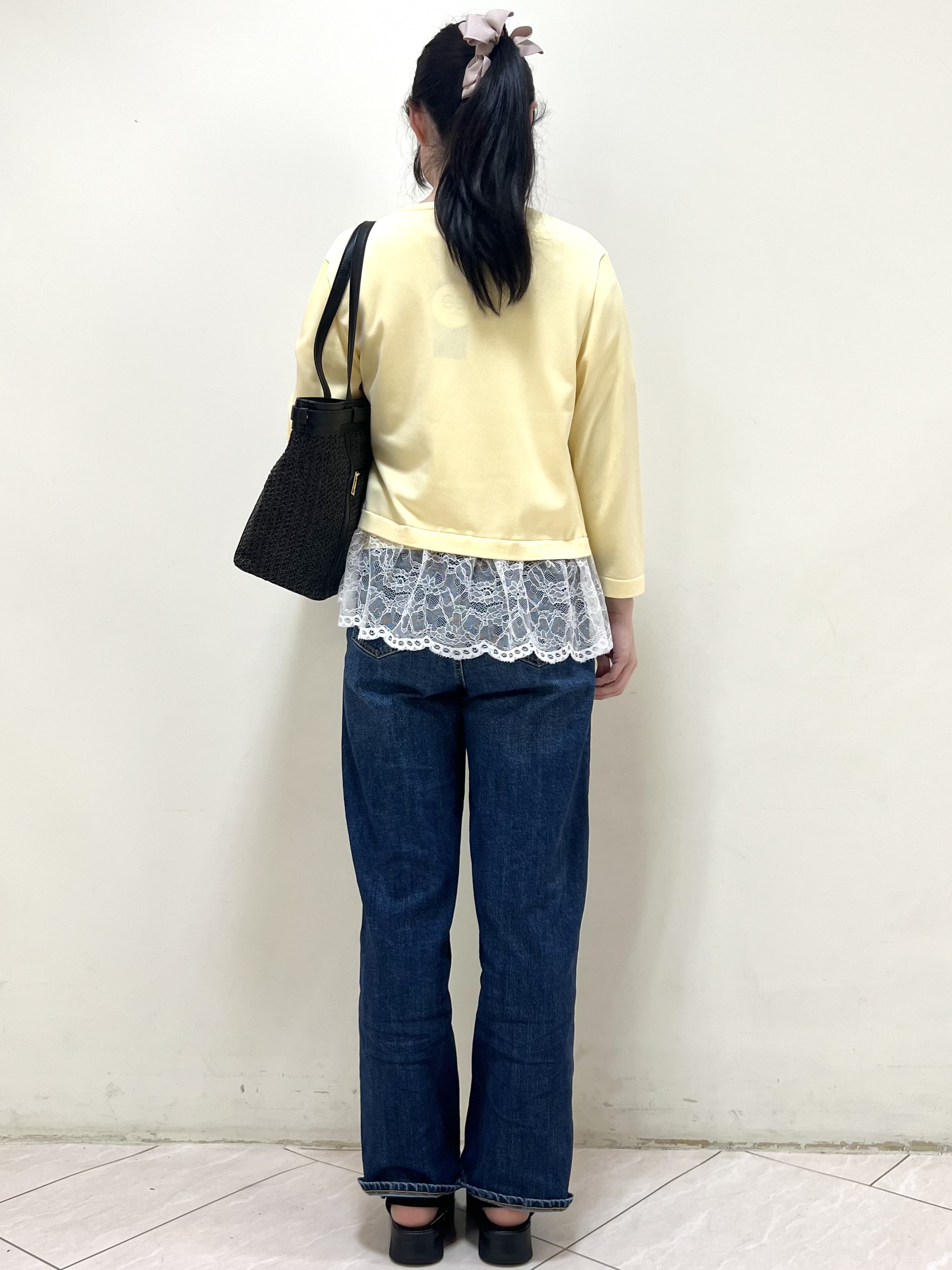 yanaさんの「Reflect｜【手洗い可】レースデザインニットカーディガン」を使ったコーディネート