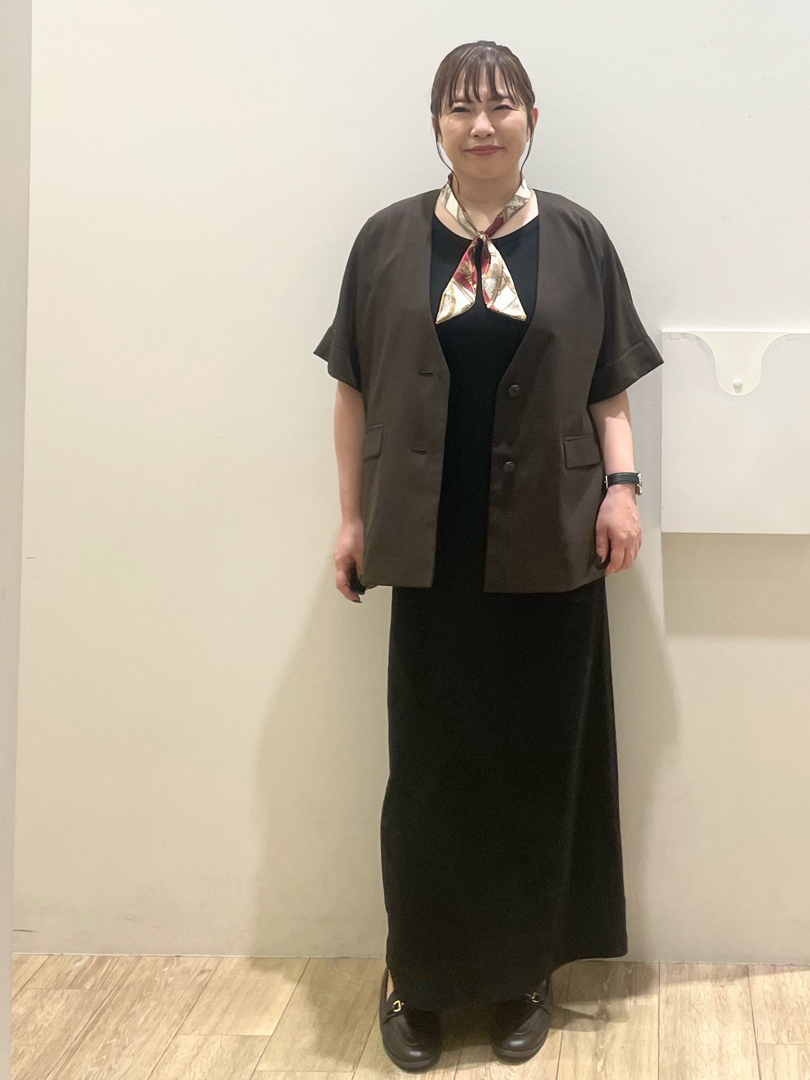 Keiさんの「index｜【接触冷感／吸水速乾／通気性】リネンライクジャケット《防シワ／洗濯機OK》」を使ったコーディネート