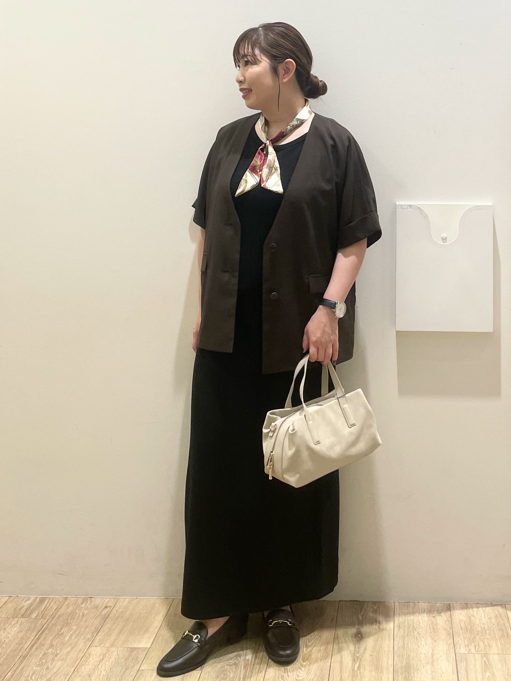 Keiさんの「index｜【接触冷感／吸水速乾／通気性】リネンライクジャケット《防シワ／洗濯機OK》」を使ったコーディネート