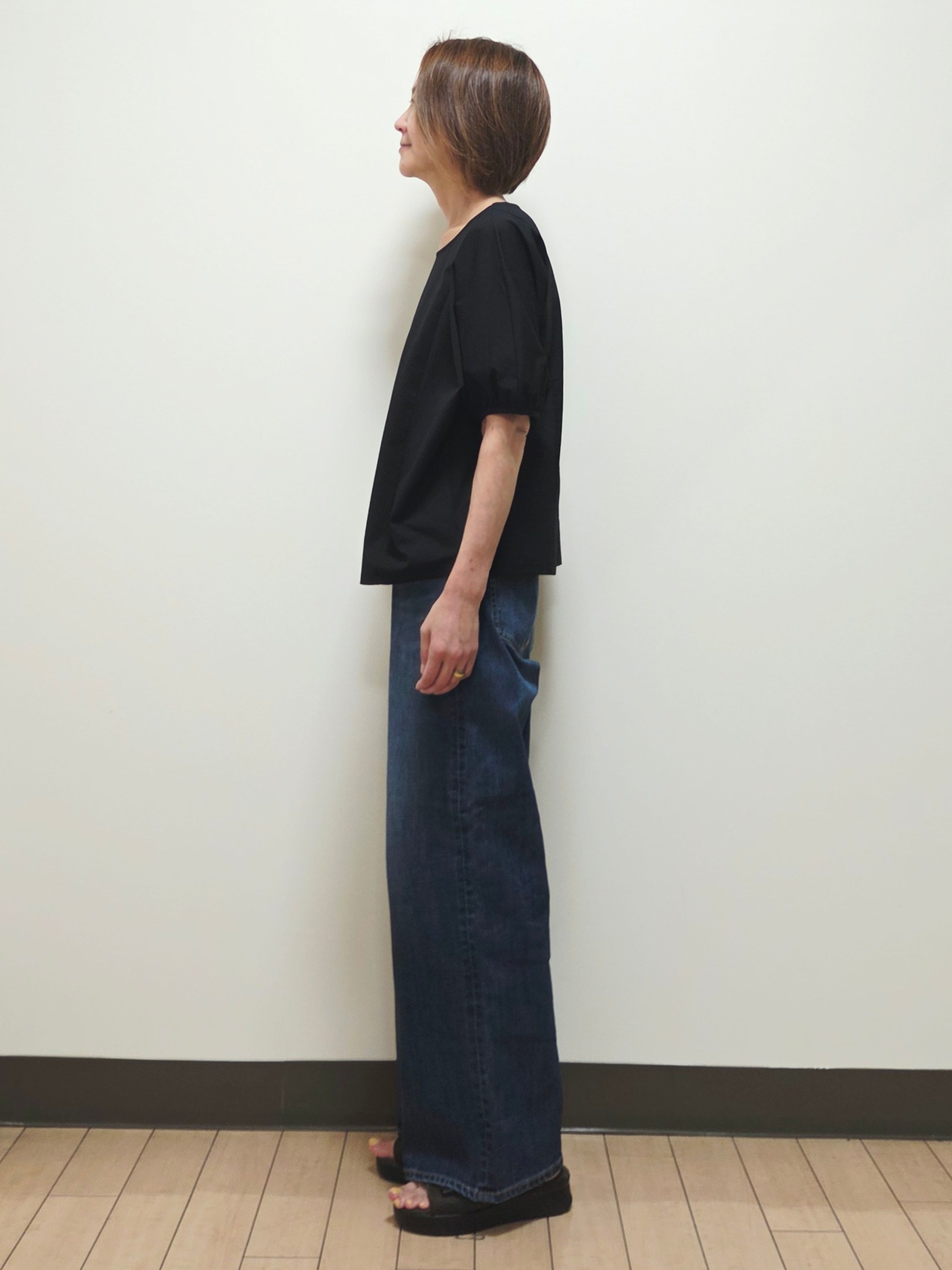 yuuさんの「Reflect｜【UVカット／接触冷感／吸水速乾】ギャザースリーブカットソー」を使ったコーディネート