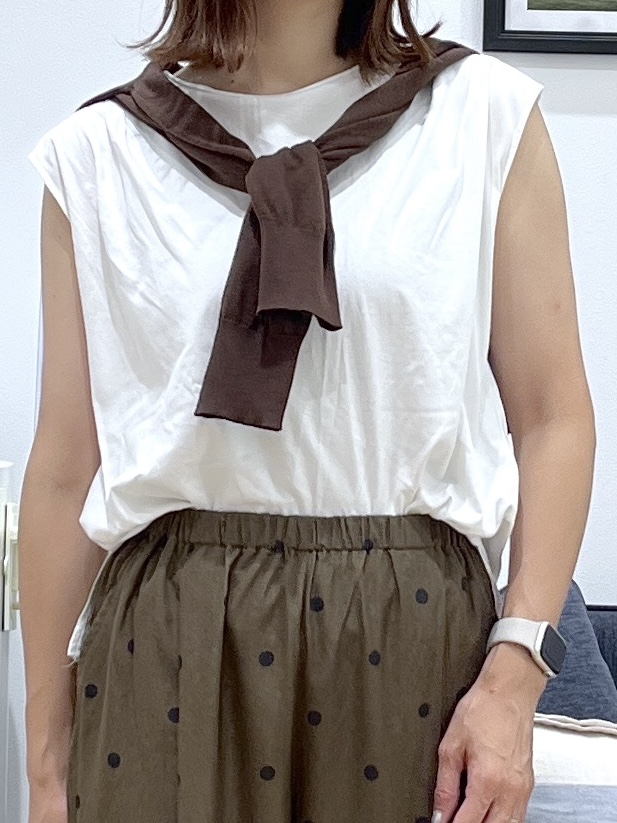 canaさんの「Dessin｜【セットアップ可】ドットプリント イージーパンツ」を使ったコーディネート