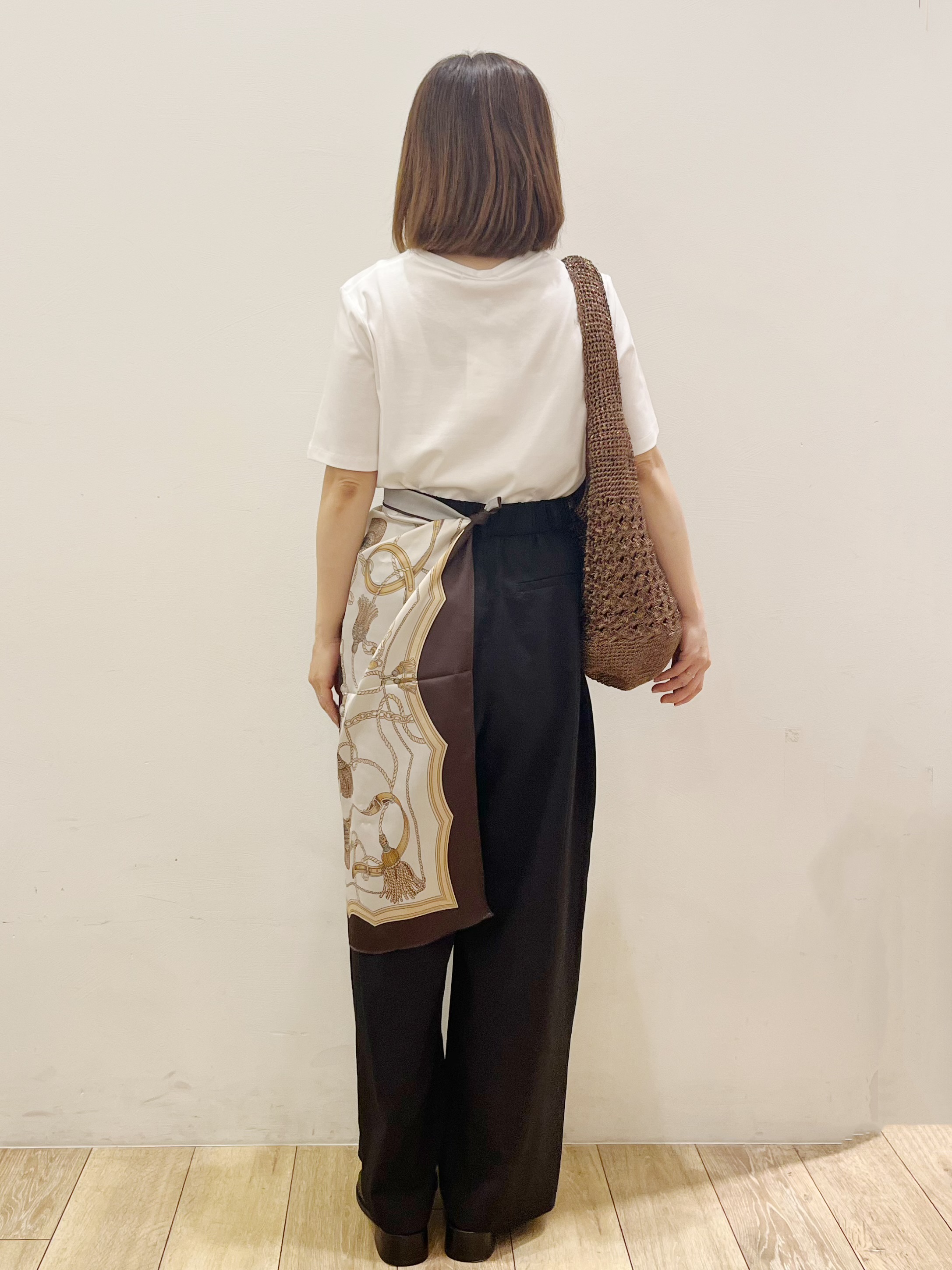 kcさんの「OPAQUE.CLIP｜ベーシックTシャツ／オーガニックコットン混【洗濯機OK】」を使ったコーディネート