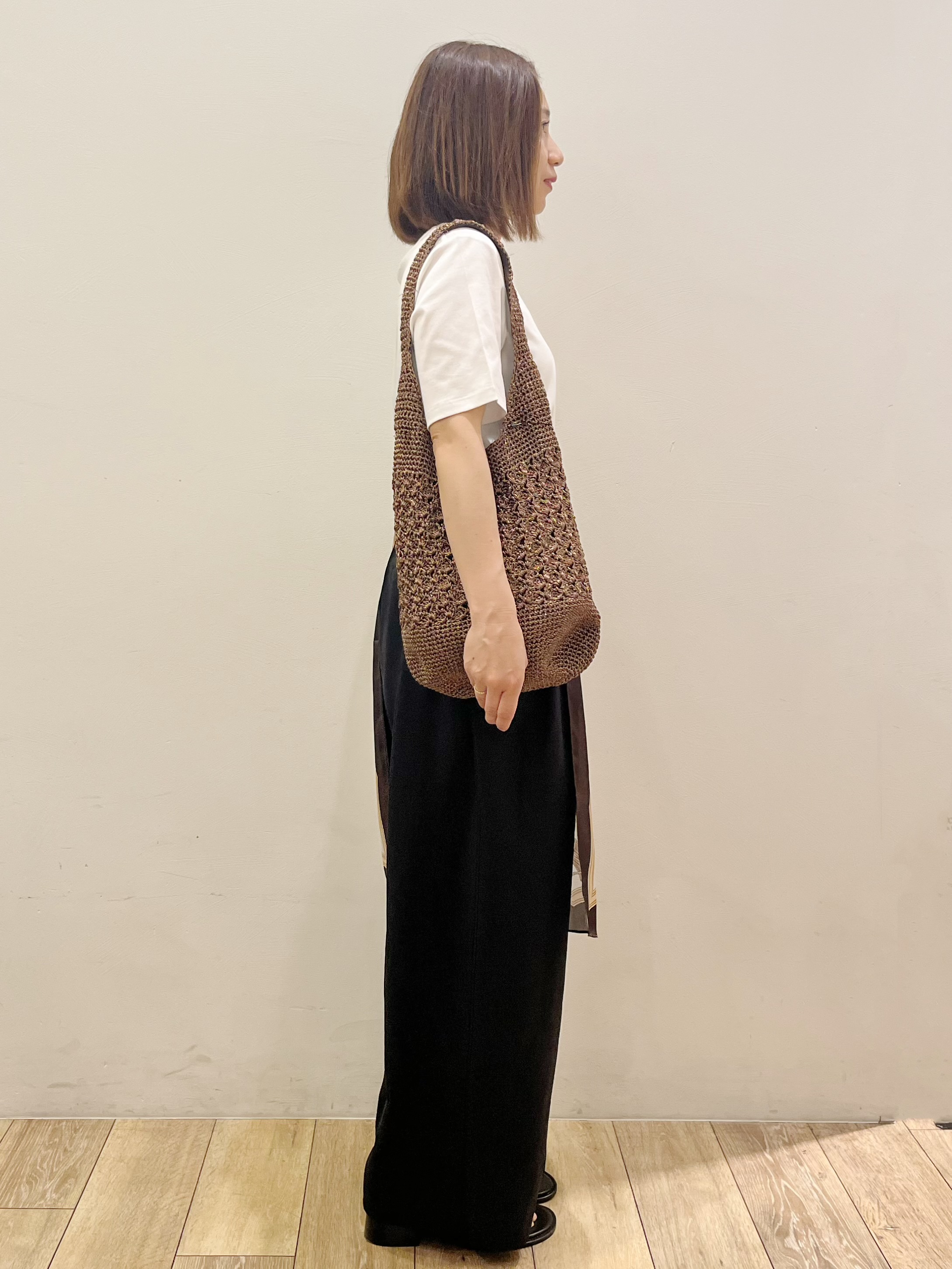 kcさんの「OPAQUE.CLIP｜ベーシックTシャツ／オーガニックコットン混【洗濯機OK】」を使ったコーディネート