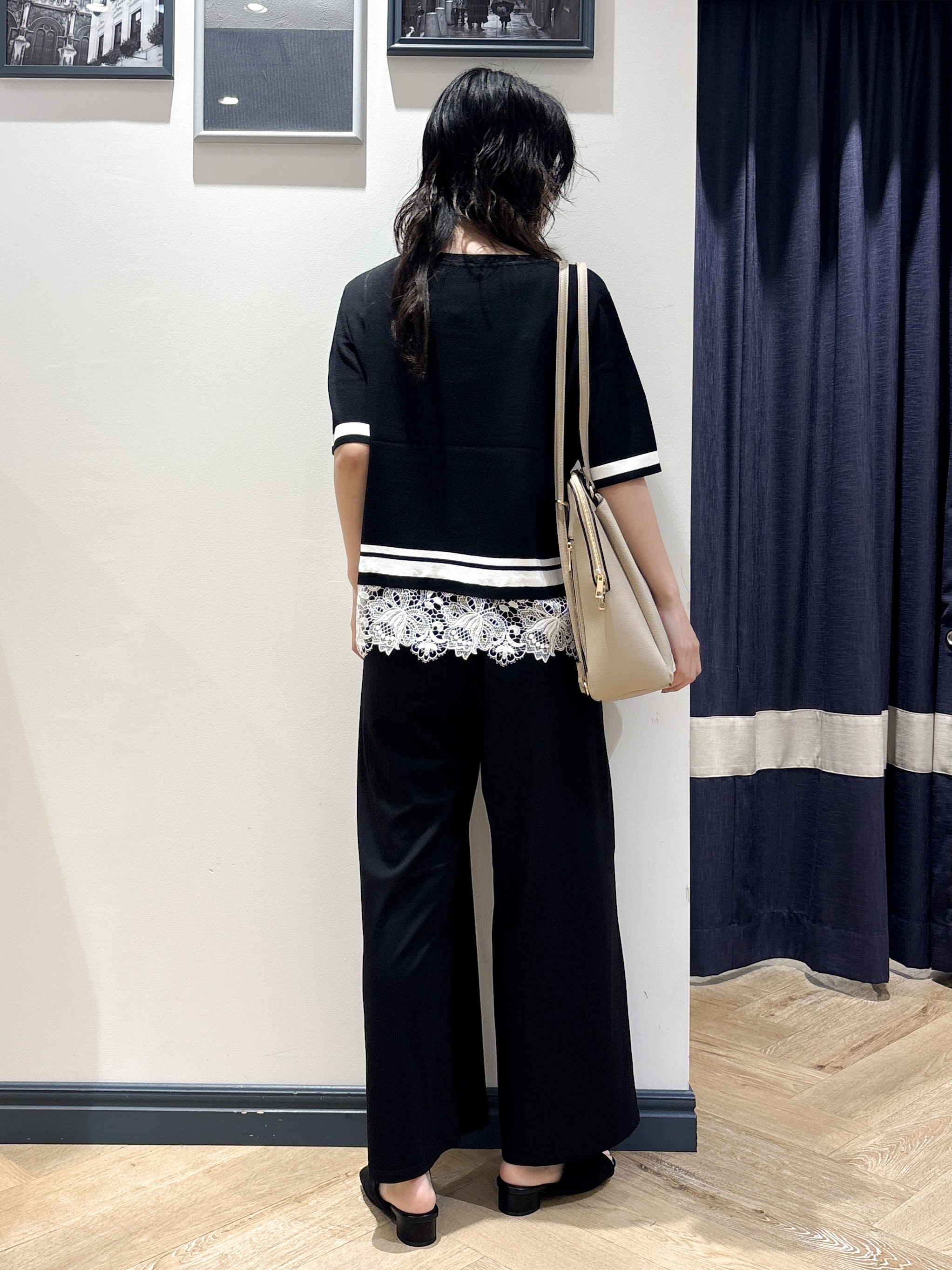 ayakaさんの「grove｜【シリーズ累計36万枚／UVカット・ひんやり・洗濯機OK】やわらかドライタッチレースドッキングニット」を使ったコーディネート