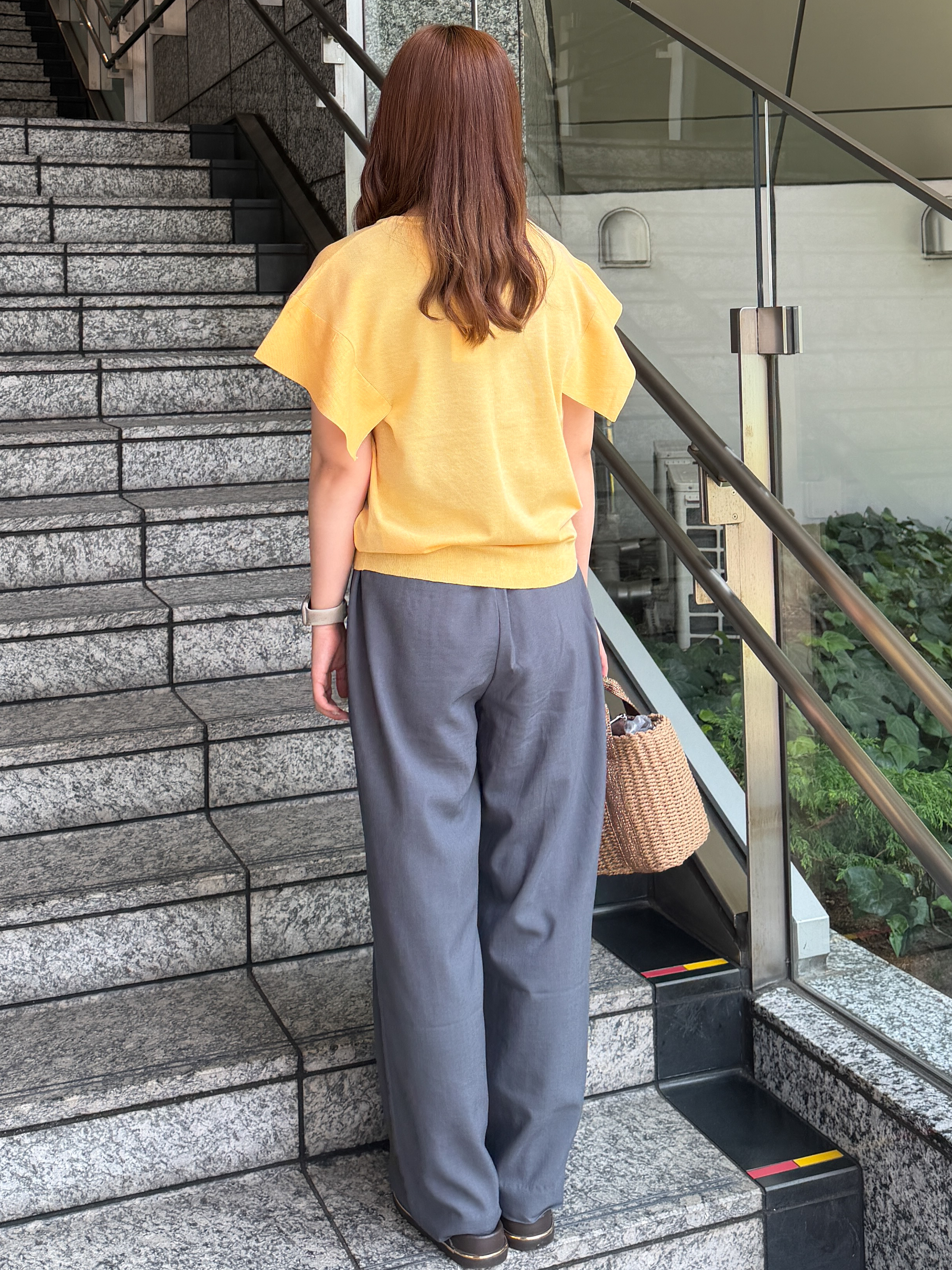 HANNAさんの「OPAQUE.CLIP｜『STORY Web7月掲載』ドライタッチラメニット《UV／洗える／6col》」を使ったコーディネート