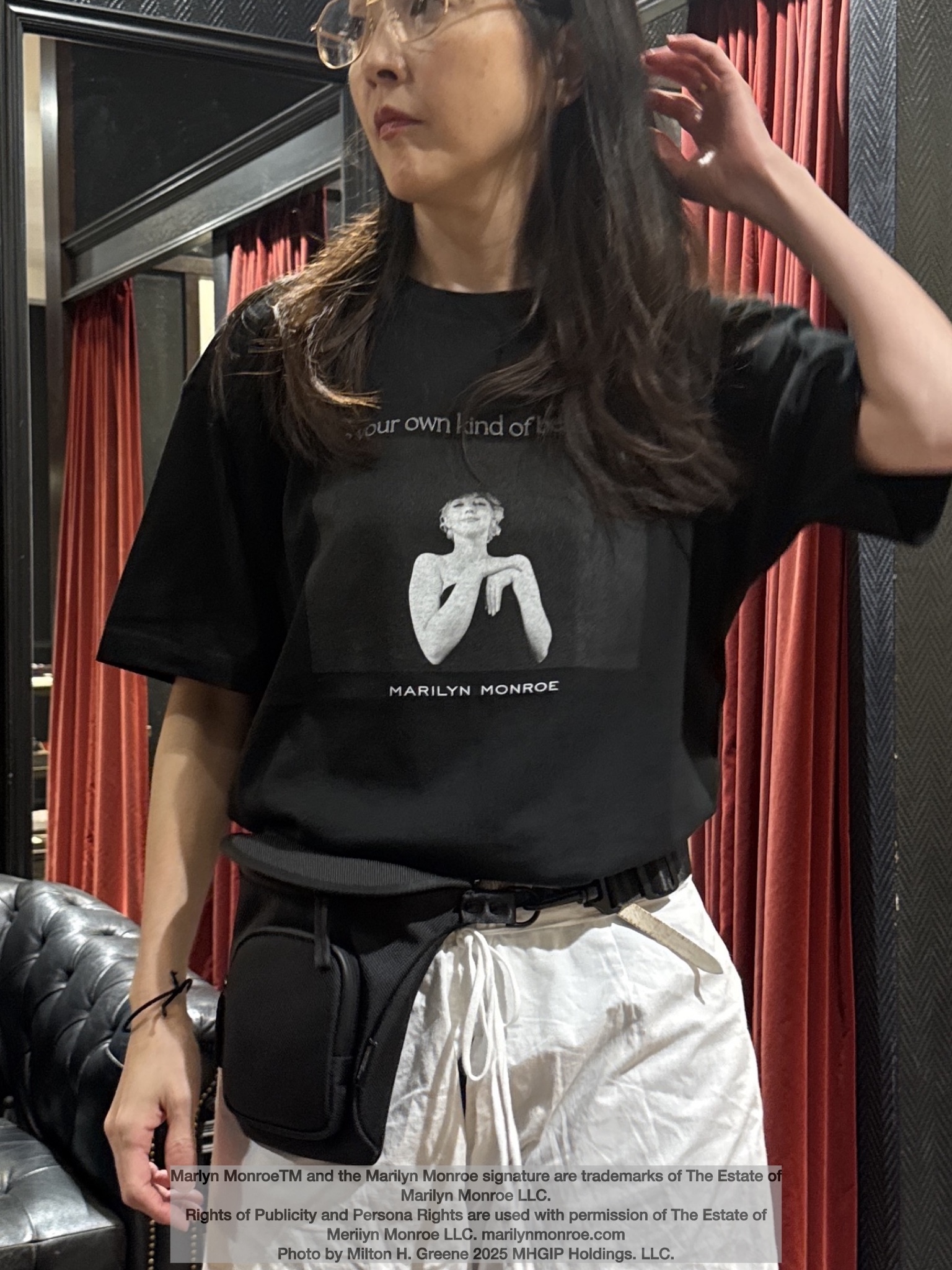 神野（jinno）さんの「TAKEO KIKUCHI｜【別注】マリリン・モンロー/フォトTシャツ」を使ったコーディネート
