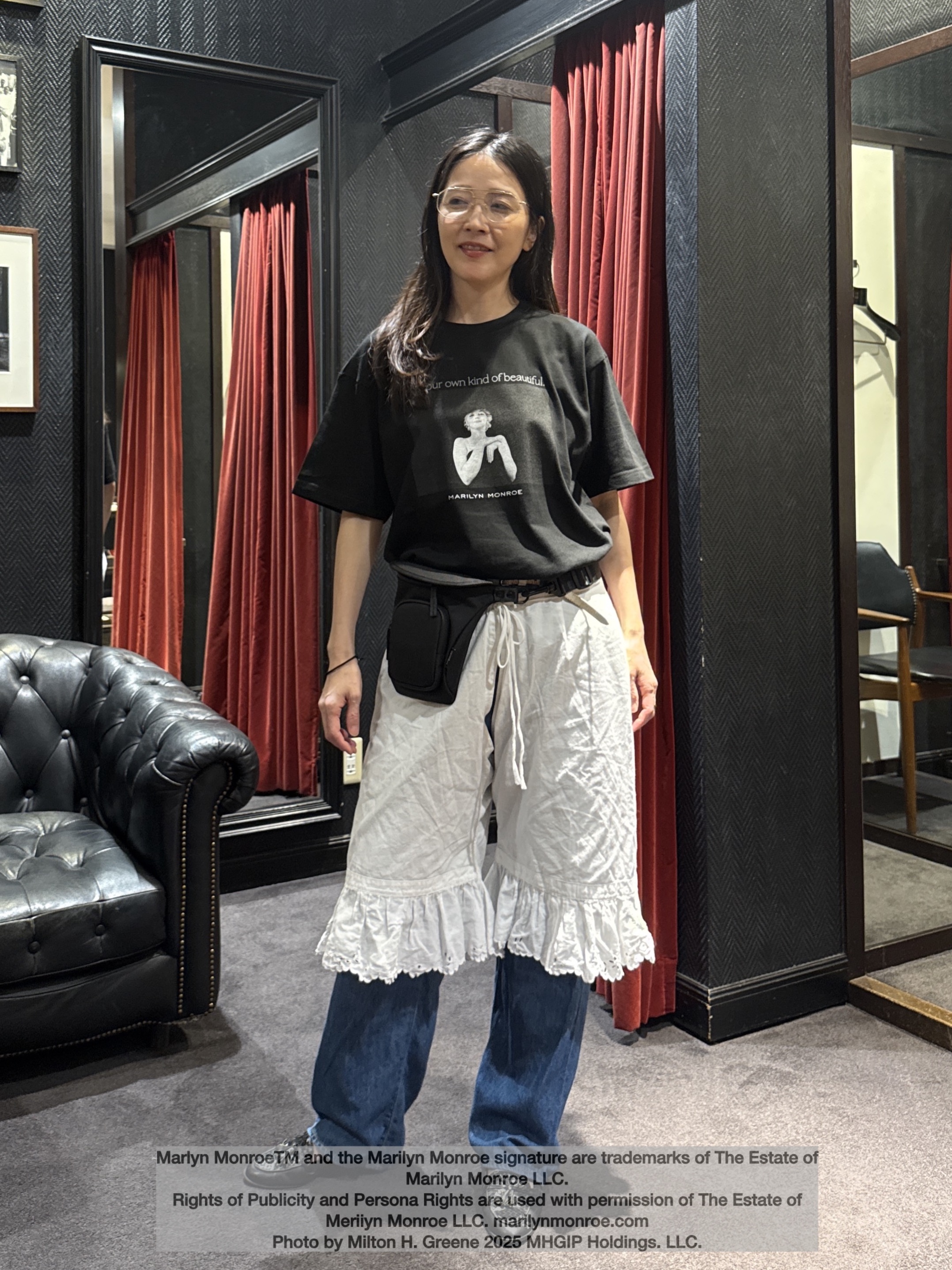 神野（jinno）さんの「TAKEO KIKUCHI｜【別注】マリリン・モンロー/フォトTシャツ」を使ったコーディネート