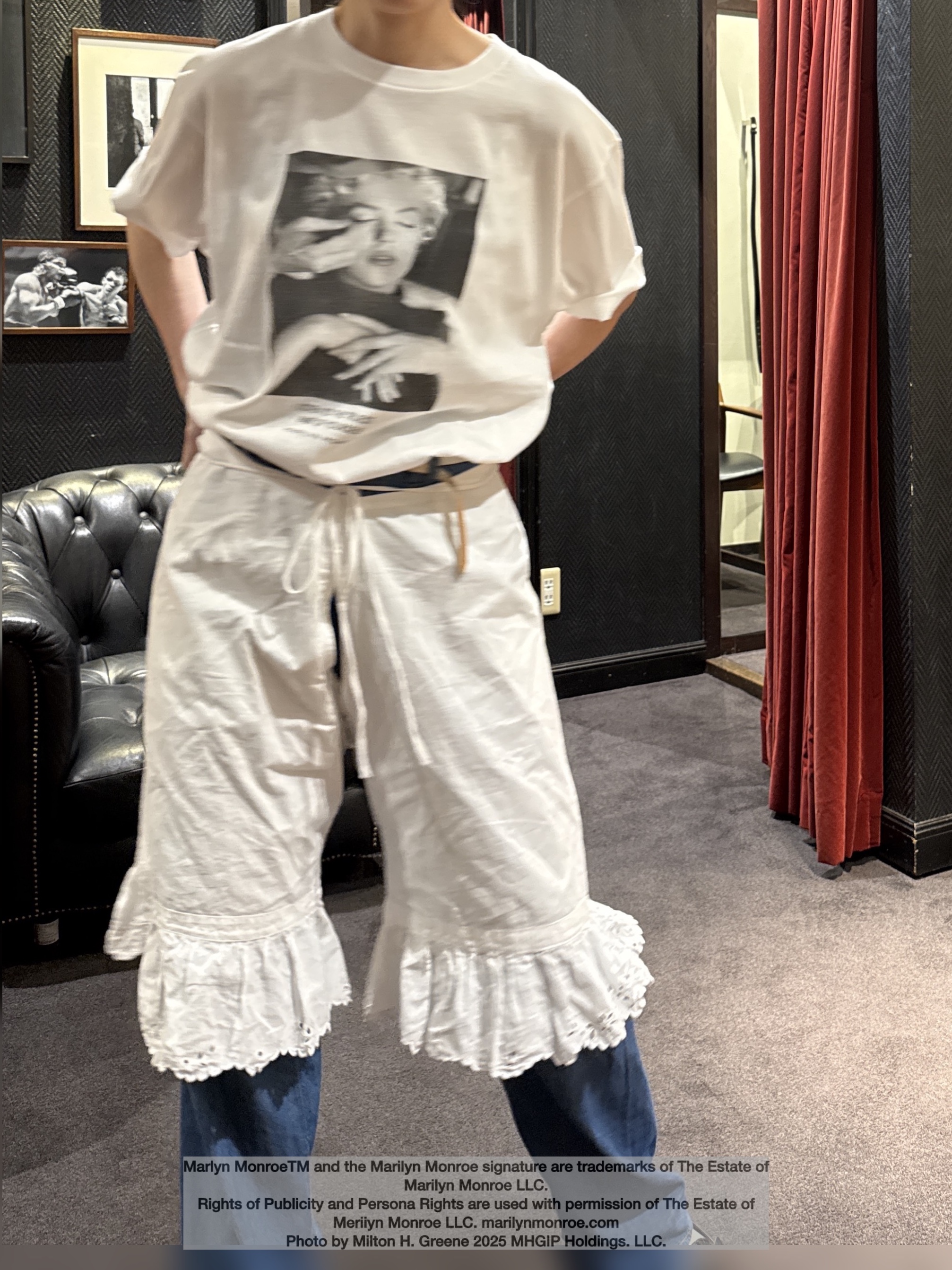 神野（jinno）さんの「TAKEO KIKUCHI｜【別注】マリリン・モンロー/フォトTシャツ」を使ったコーディネート