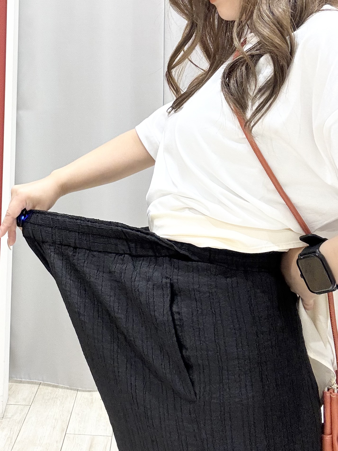 shioさんの「SHOO･LA･RUE｜【ひんやり/体型カバー】冷房、UV対策にも さらさらタッチの 5分袖ボレロカーディガン」を使ったコーディネート