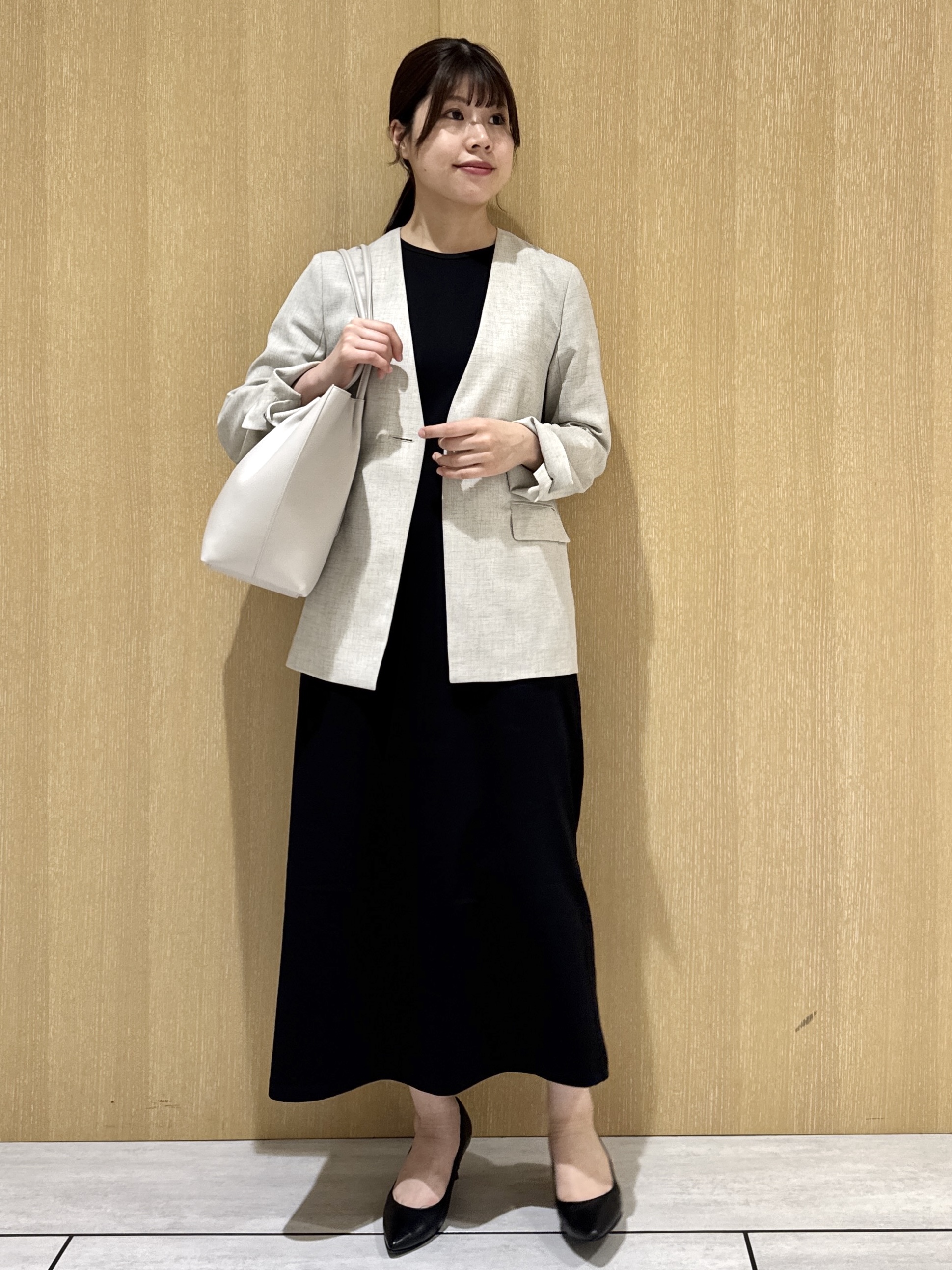 nanaさんの「UNTITLED｜【接触冷感/UVカット/遮熱/抗菌防臭】ライトプレーティングワンピース」を使ったコーディネート