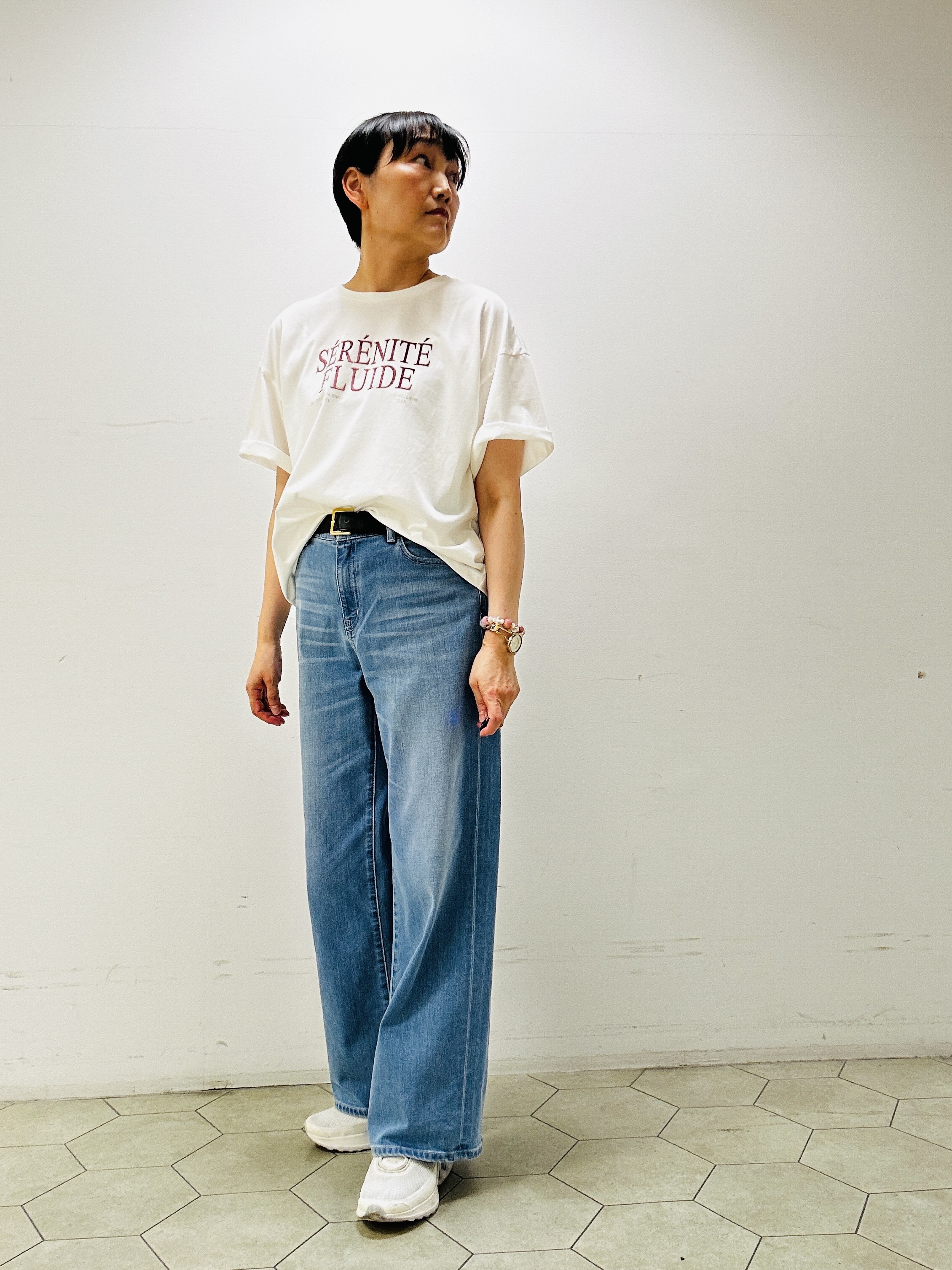 naoさんの「UNTITLED｜【前後2WAY】コットン混カールプルオーバー」を使ったコーディネート