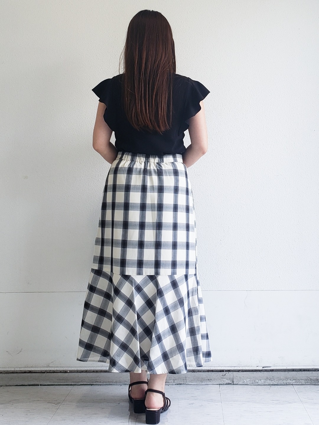 Riaさんの「index｜【UVケア／接触冷感】バイカラーボウタイフリルトップス《洗濯機OK》」を使ったコーディネート