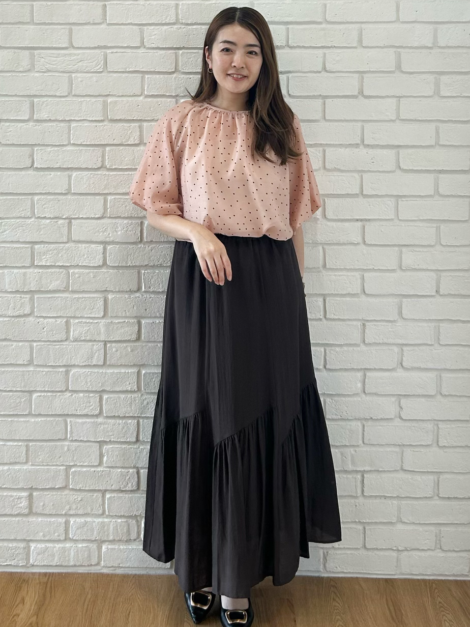 hayaseさんの「COUP DE CHANCE｜シアードットブラウス」を使ったコーディネート