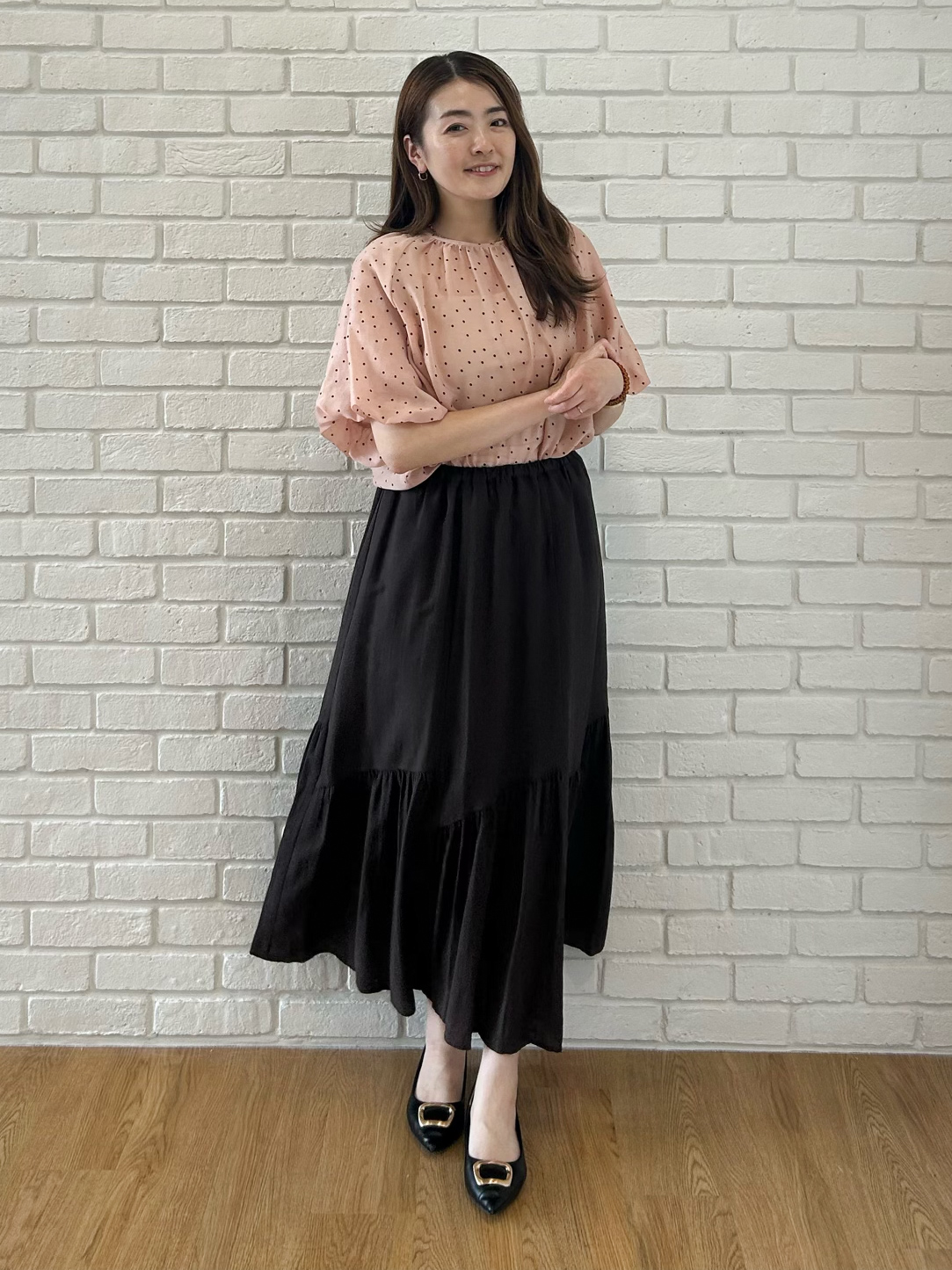 hayaseさんの「COUP DE CHANCE｜シアードットブラウス」を使ったコーディネート