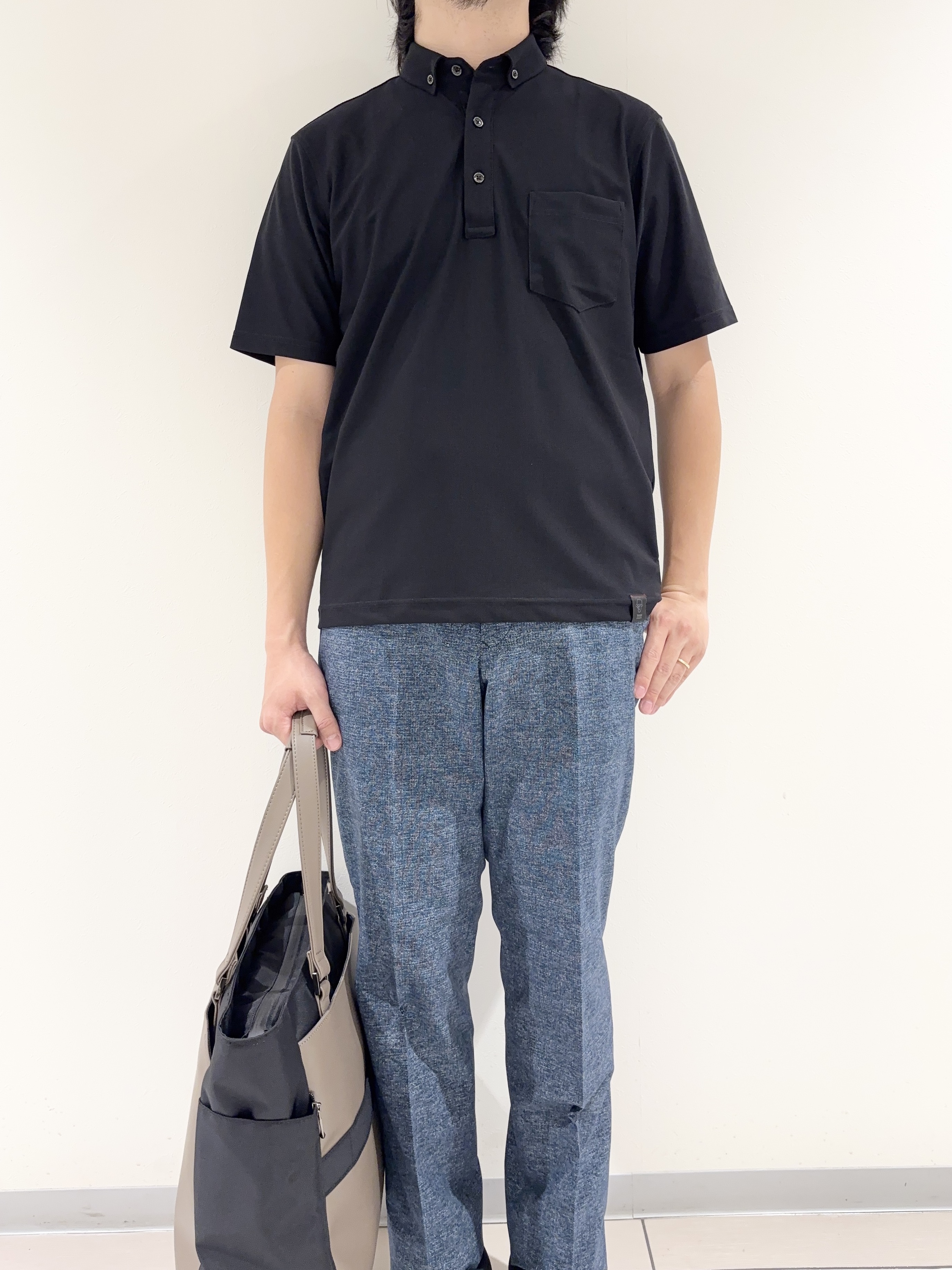 及川さんの「TAKEO KIKUCHI｜【通気性】AIR TOOL ポロシャツ」を使ったコーディネート