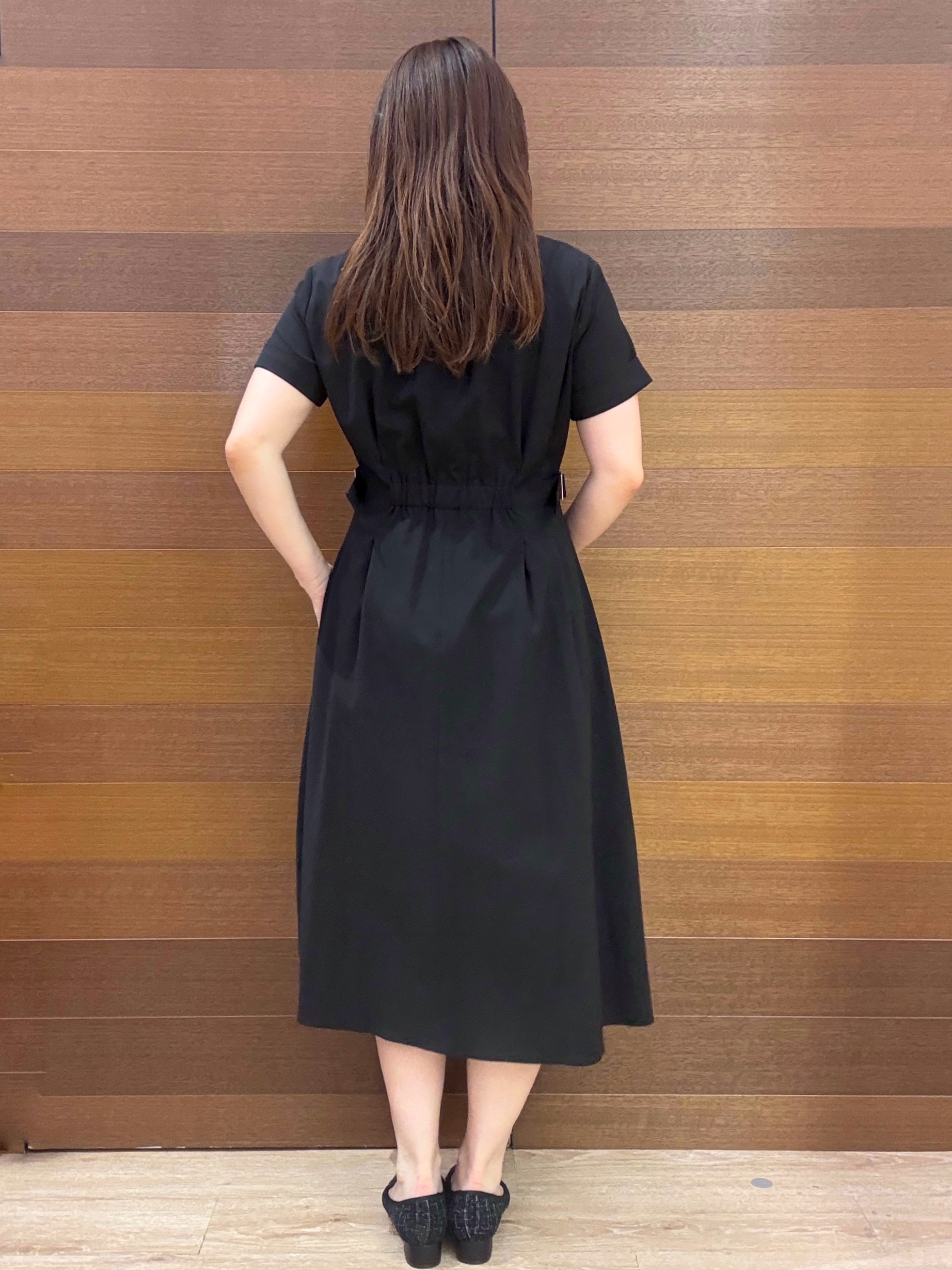 maichiさんの「OPAQUE.CLIP｜【接触冷感／吸水速乾／UVケア】リネンライクサイドベルトシャツワンピース《透け防止／洗濯機OK》」を使ったコーディネート