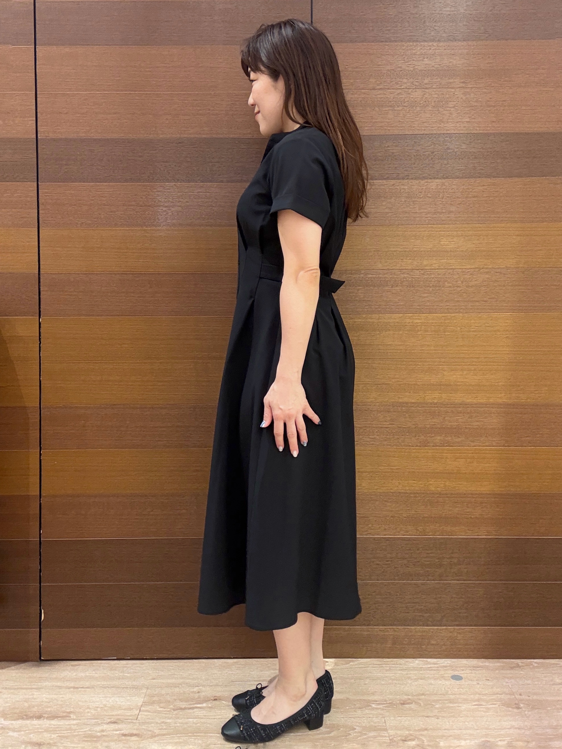 maichiさんの「OPAQUE.CLIP｜【接触冷感／吸水速乾／UVケア】リネンライクサイドベルトシャツワンピース《透け防止／洗濯機OK》」を使ったコーディネート
