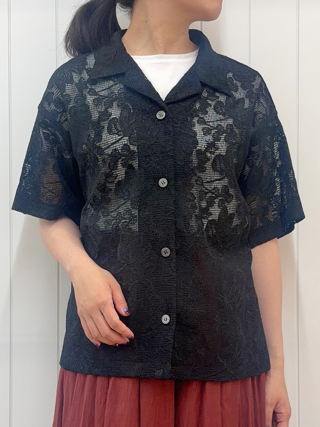 Mayaさんの「Dessin｜【UVカット/接触冷感】美光沢カットソー」を使ったコーディネート