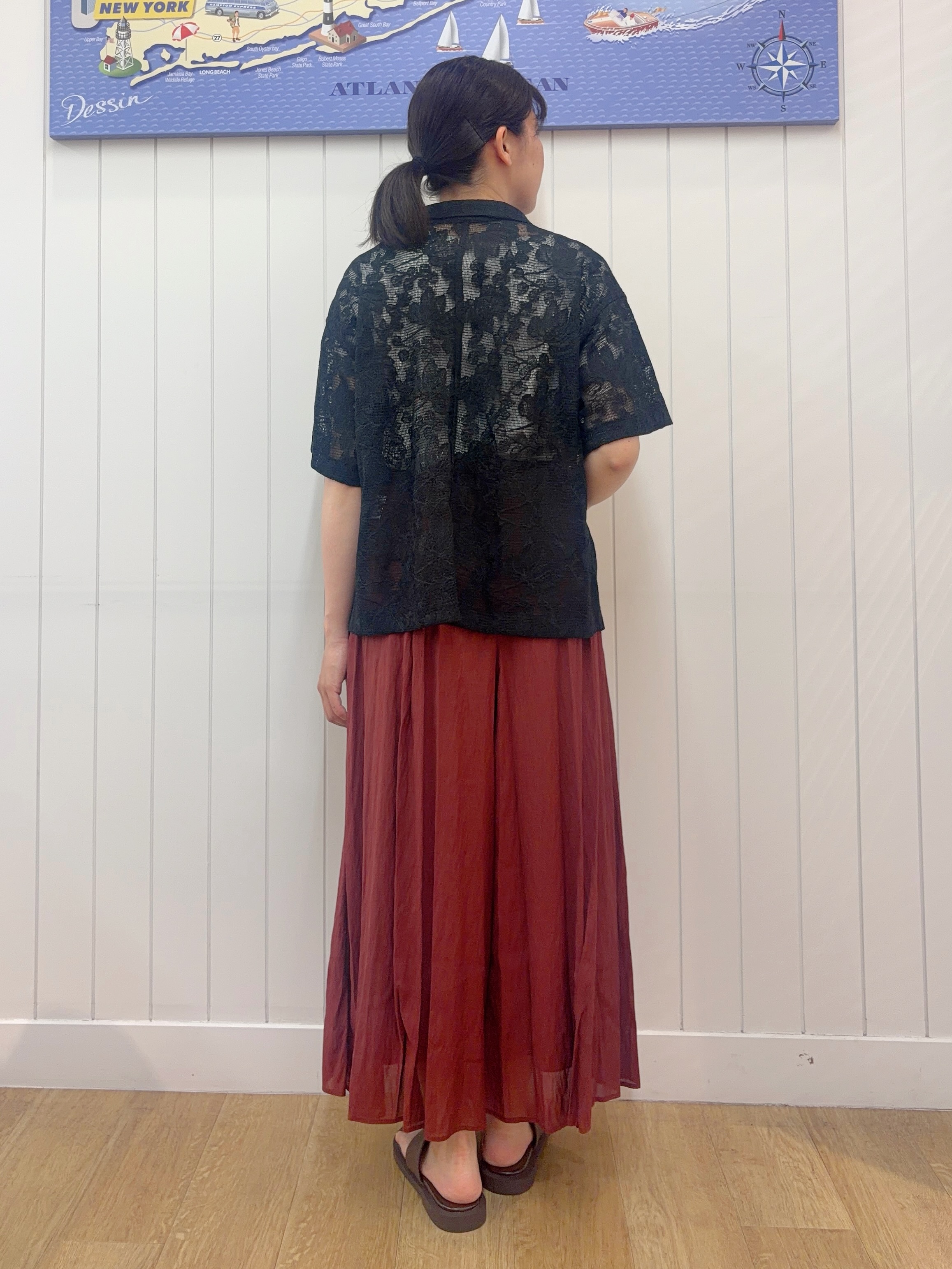 Mayaさんの「Dessin｜【UVカット/接触冷感】美光沢カットソー」を使ったコーディネート