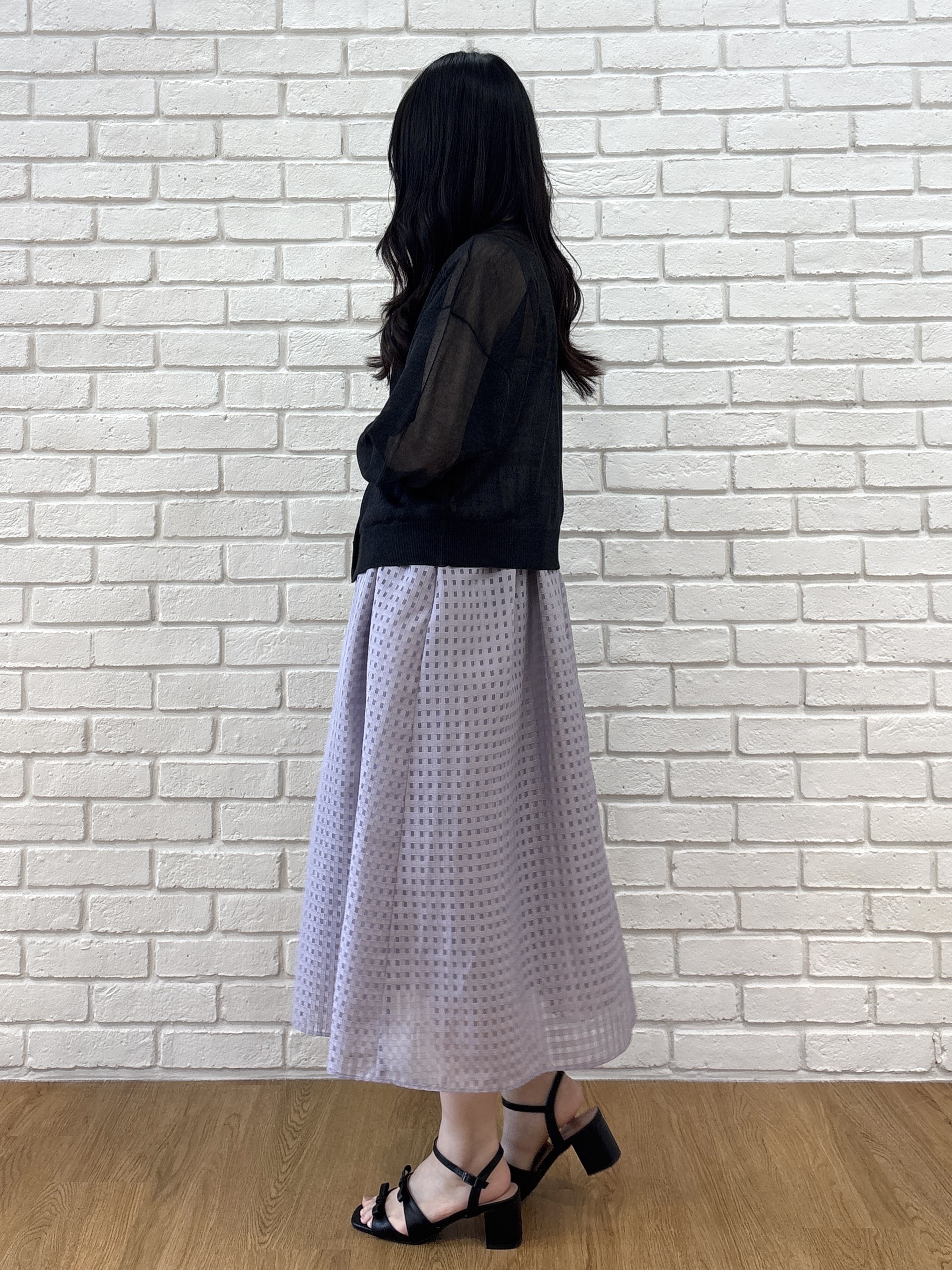 AOIさんの「Couture brooch｜【洗える】レースチェック キャミワンピ―ス」を使ったコーディネート