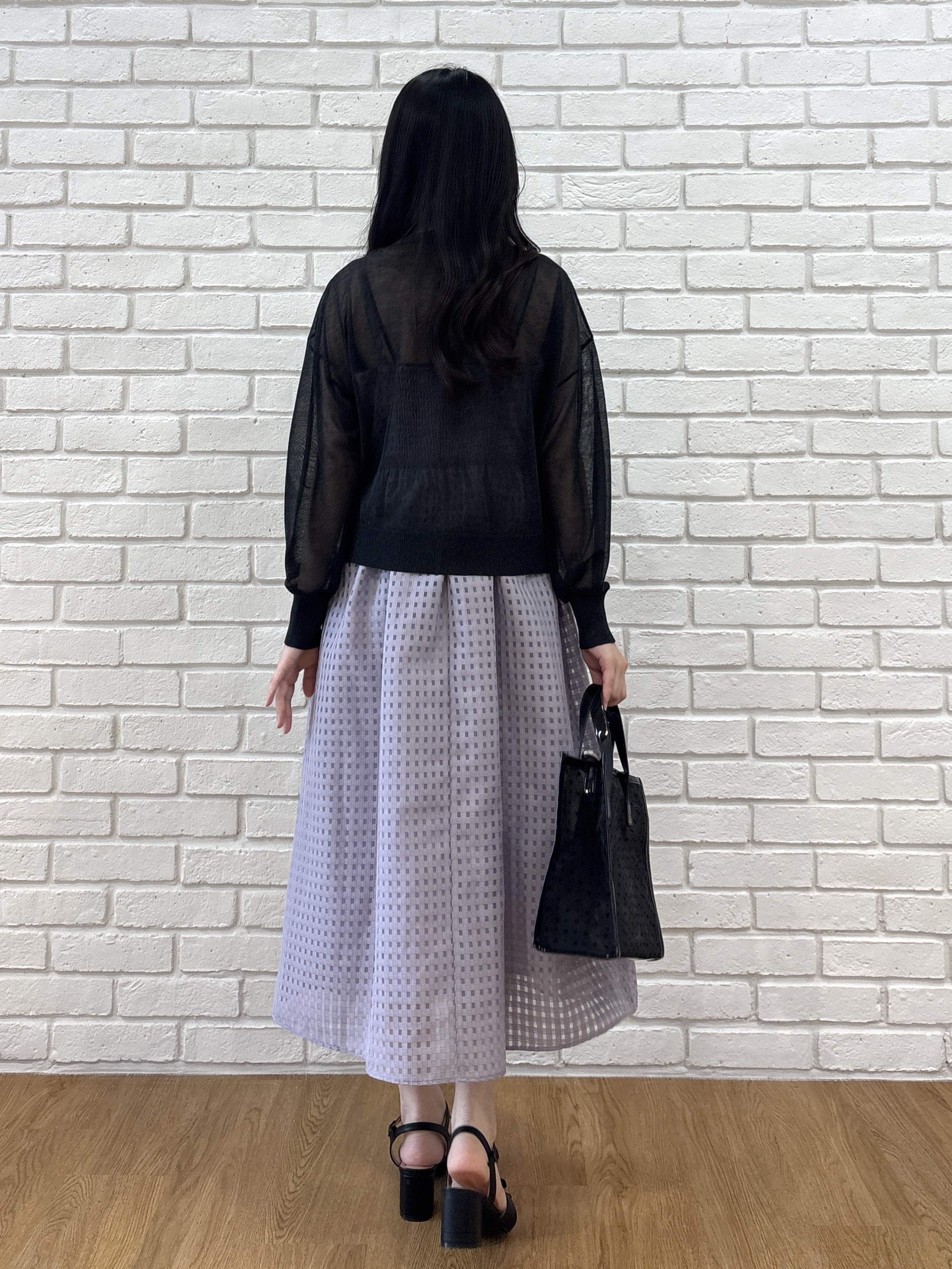 AOIさんの「Couture brooch｜【洗える】レースチェック キャミワンピ―ス」を使ったコーディネート