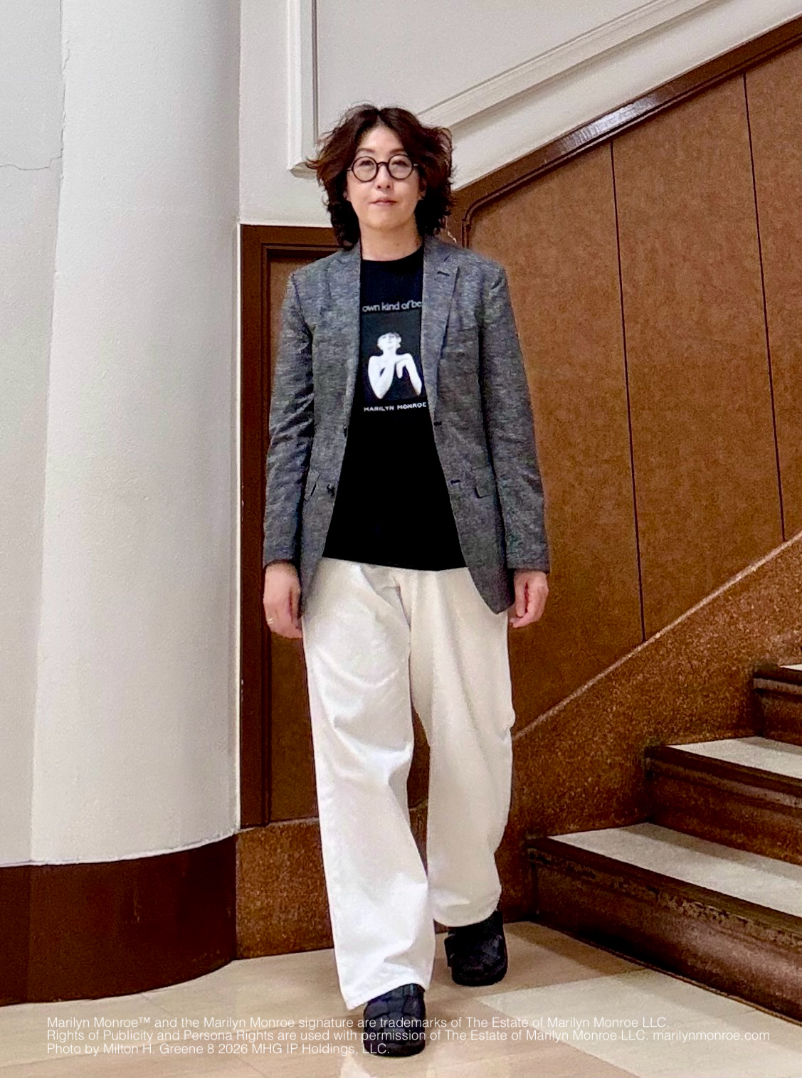のぐみさんの「TAKEO KIKUCHI｜【別注】マリリン・モンロー/フォトTシャツ」を使ったコーディネート