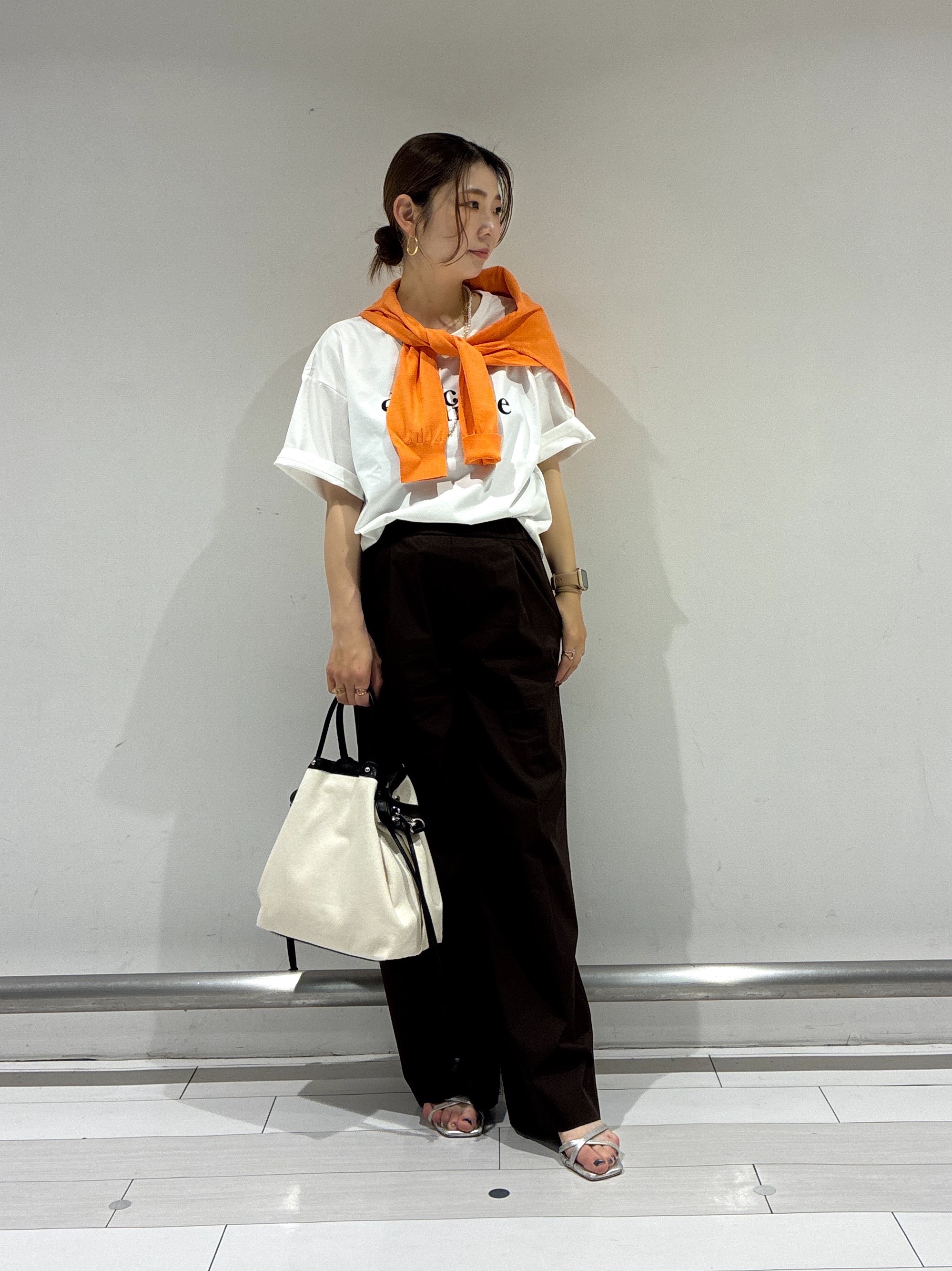 Rinさんの「UNTITLED｜【9色展開/アンサンブル可】コットンクルーネックカーディガン」を使ったコーディネート