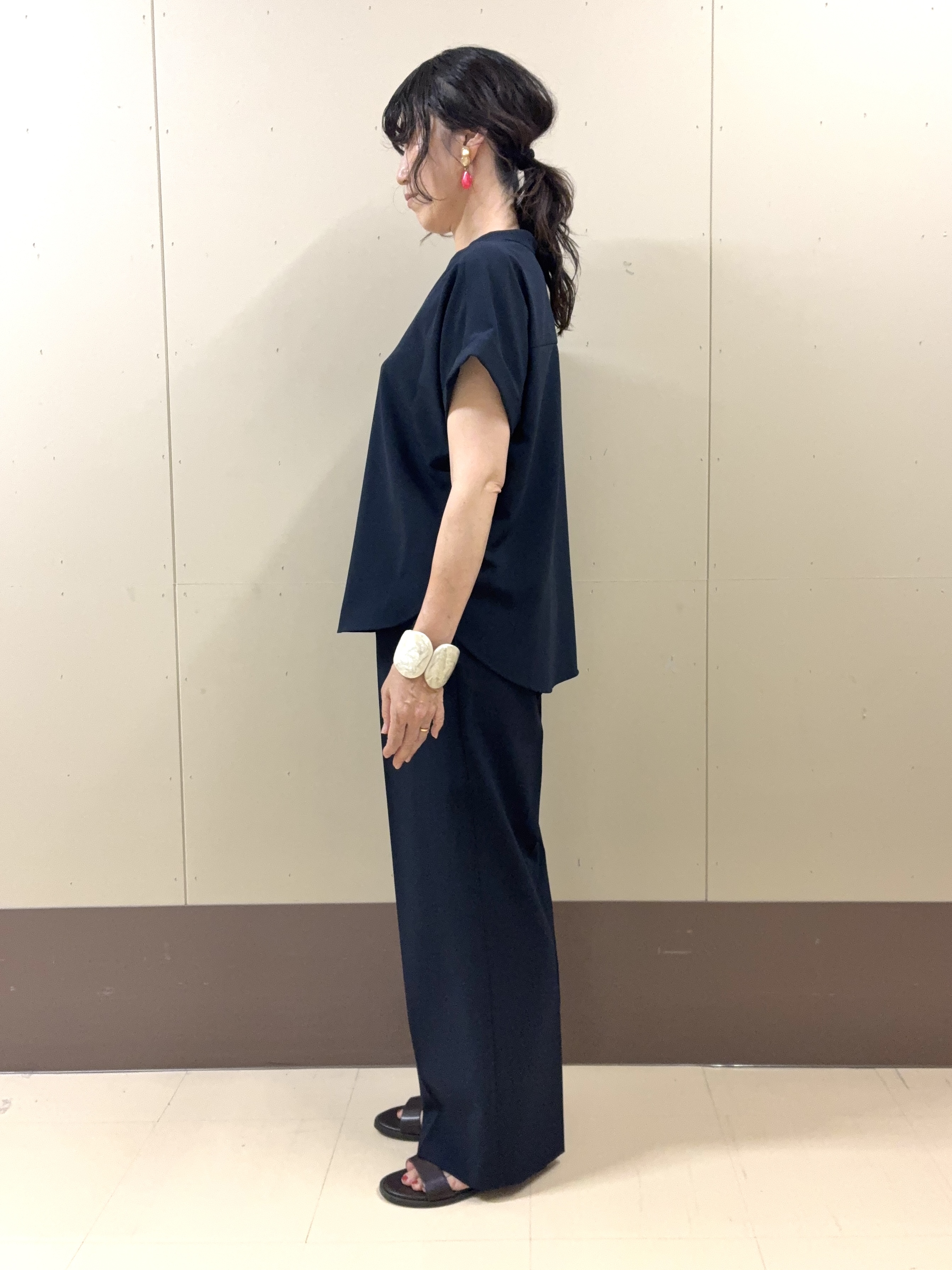 Noriさんの「UNTITLED｜【セットアップ可/通気性/UVカット】エアリークールブラウス」を使ったコーディネート