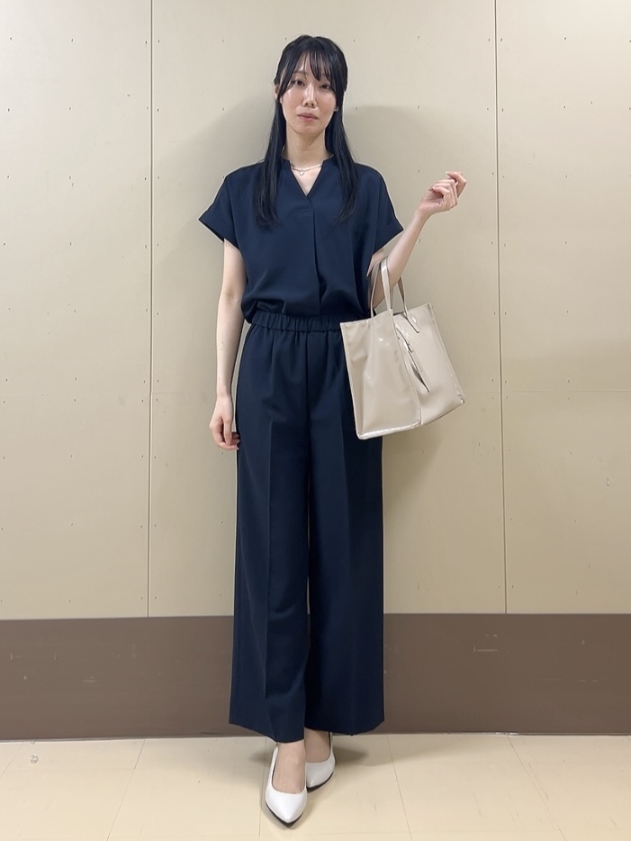 sechiさんの「UNTITLED｜【セットアップ可/通気性/UVカット】エアリークールブラウス」を使ったコーディネート