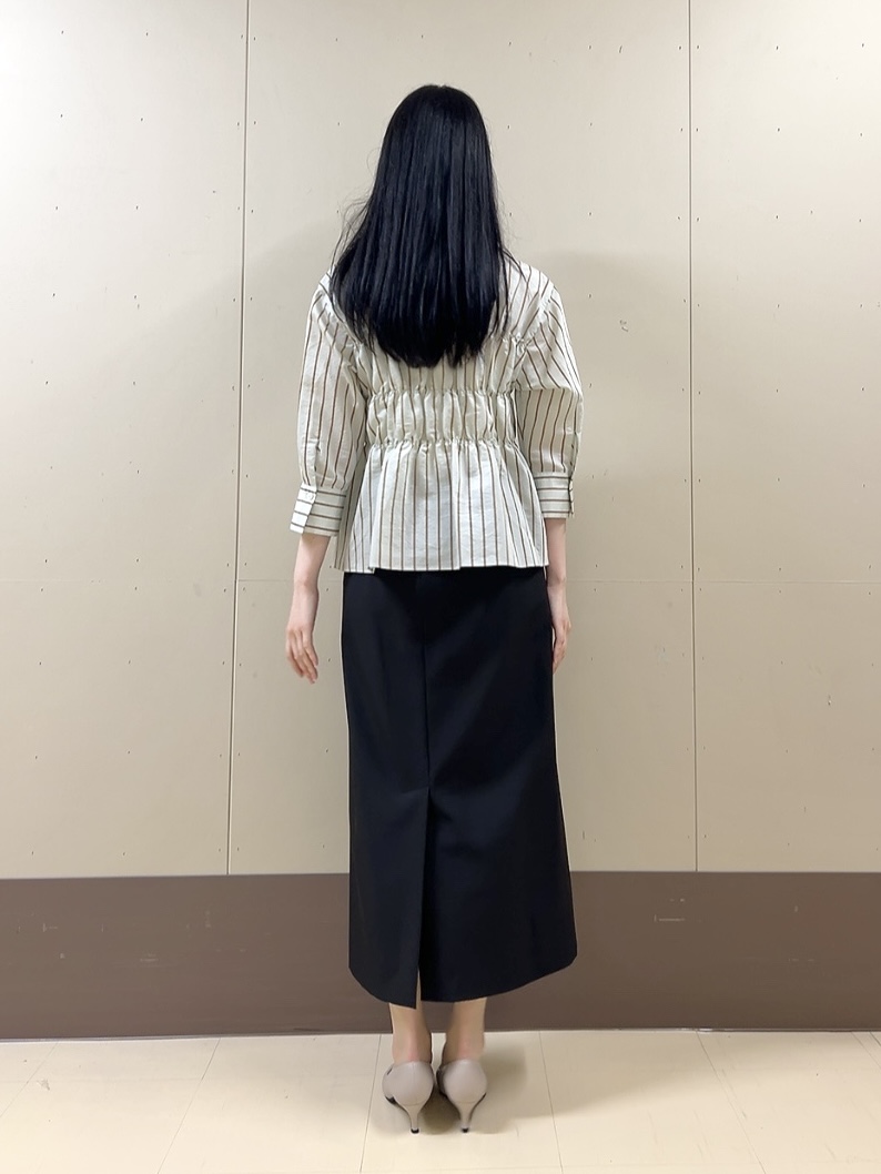 sechiさんの「UNTITLED｜ストライプシャーリングブラウス」を使ったコーディネート