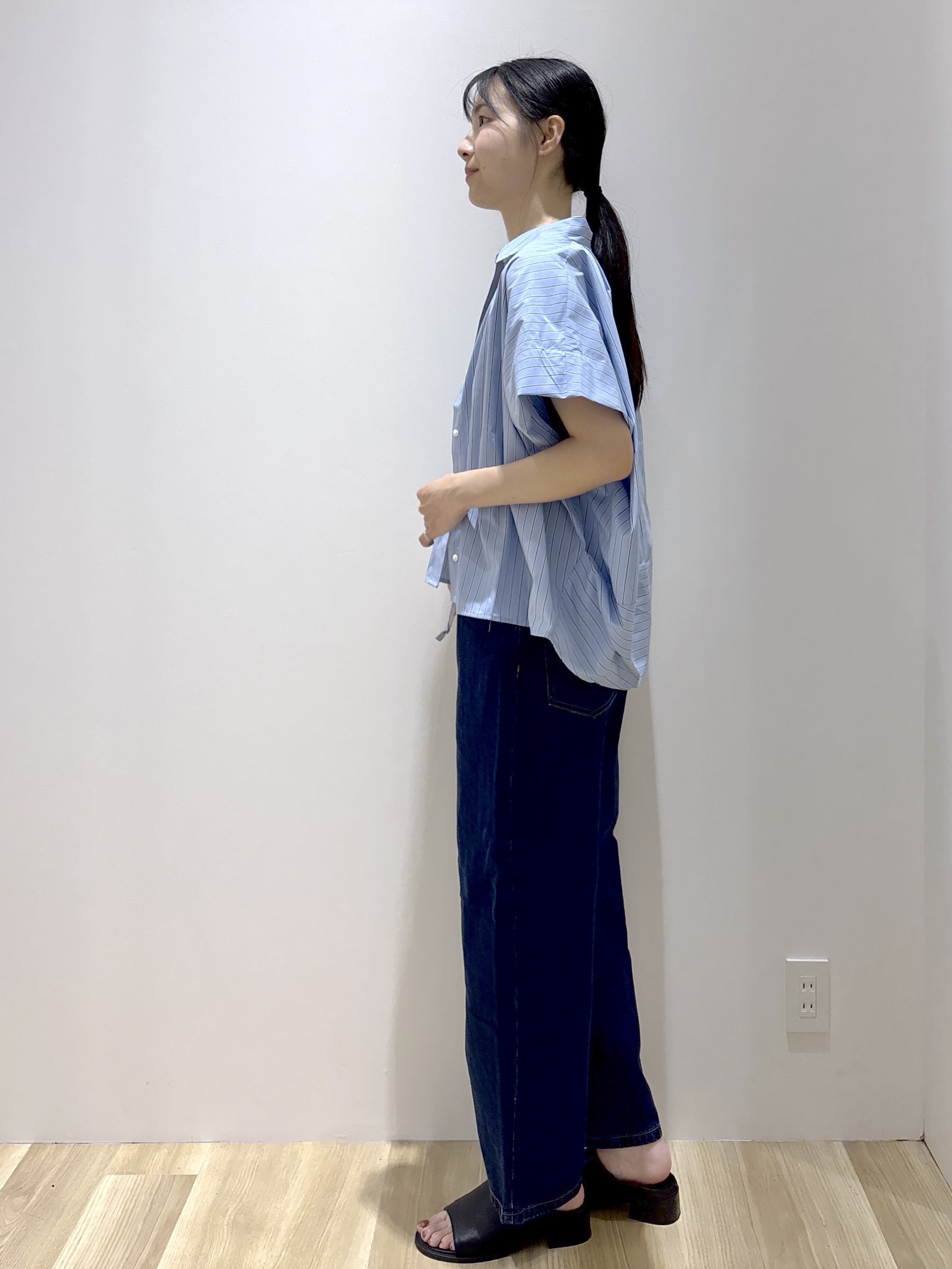 sachikoさんの「OPAQUE.CLIP｜タックニュアンスフォルムシャツ【洗濯機OK】」を使ったコーディネート