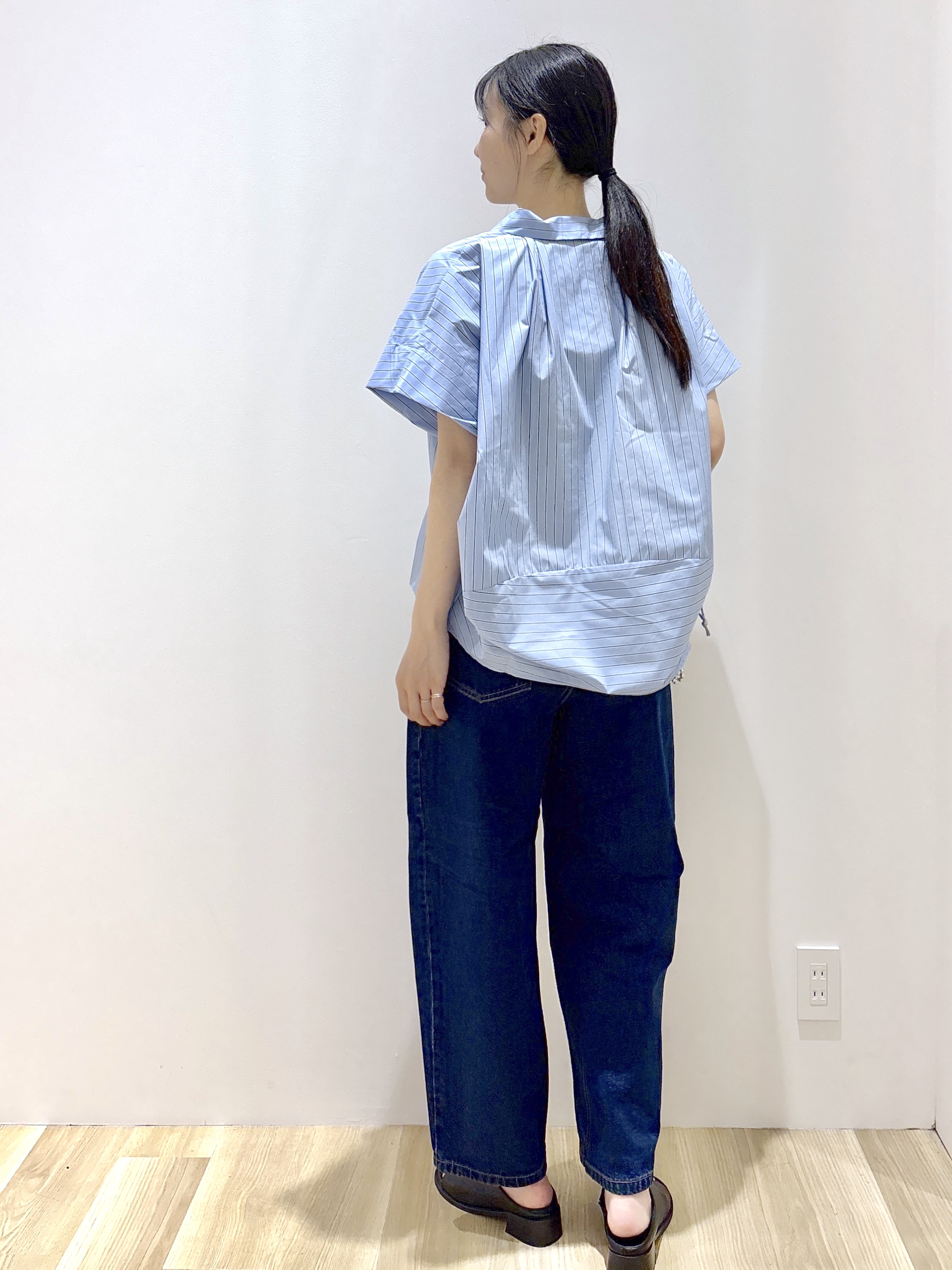 sachikoさんの「OPAQUE.CLIP｜タックニュアンスフォルムシャツ【洗濯機OK】」を使ったコーディネート