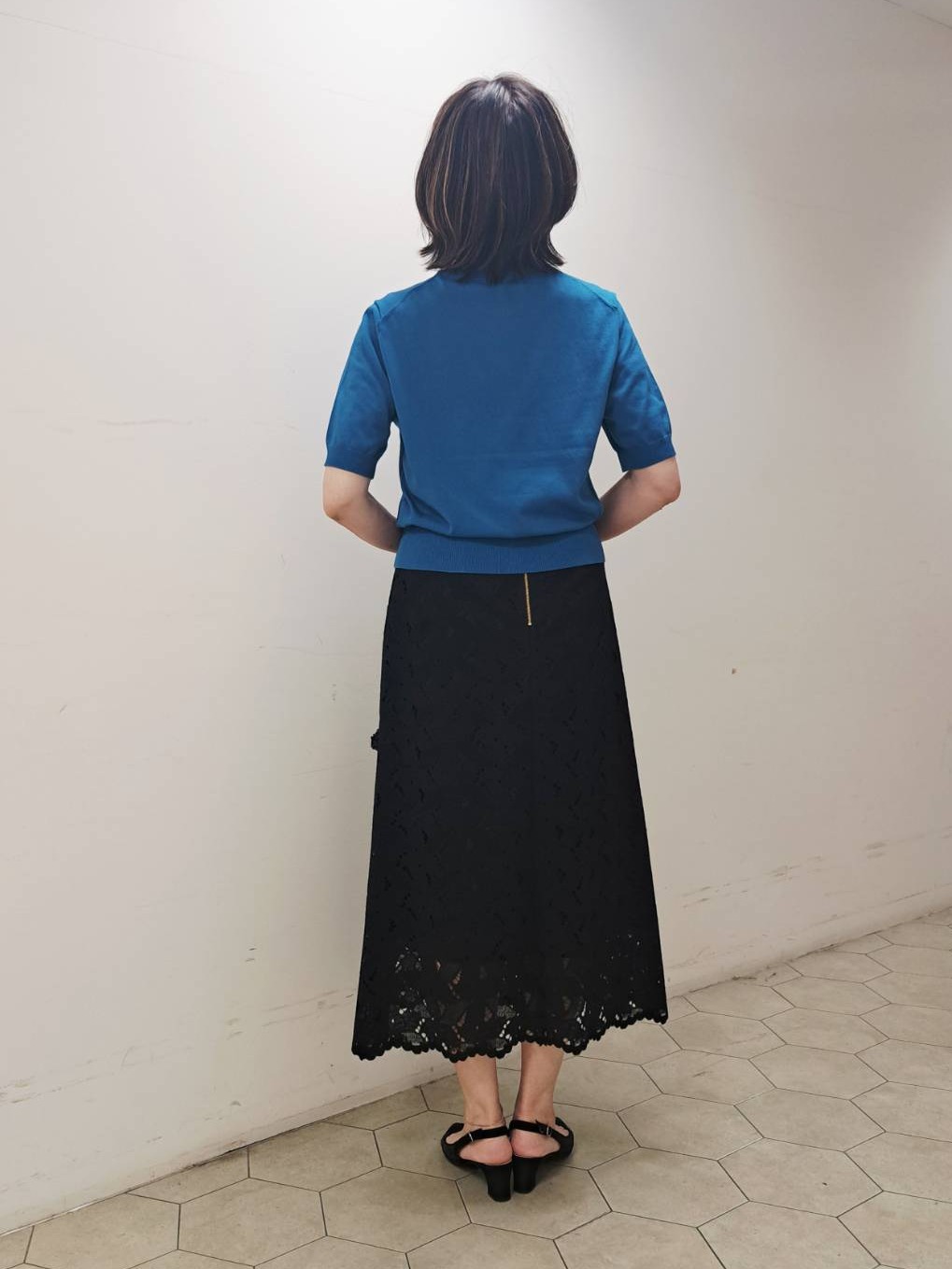 姉さんさんの「UNTITLED｜【すっきりコンパクト】ドライタッチ5分袖カーディガン」を使ったコーディネート