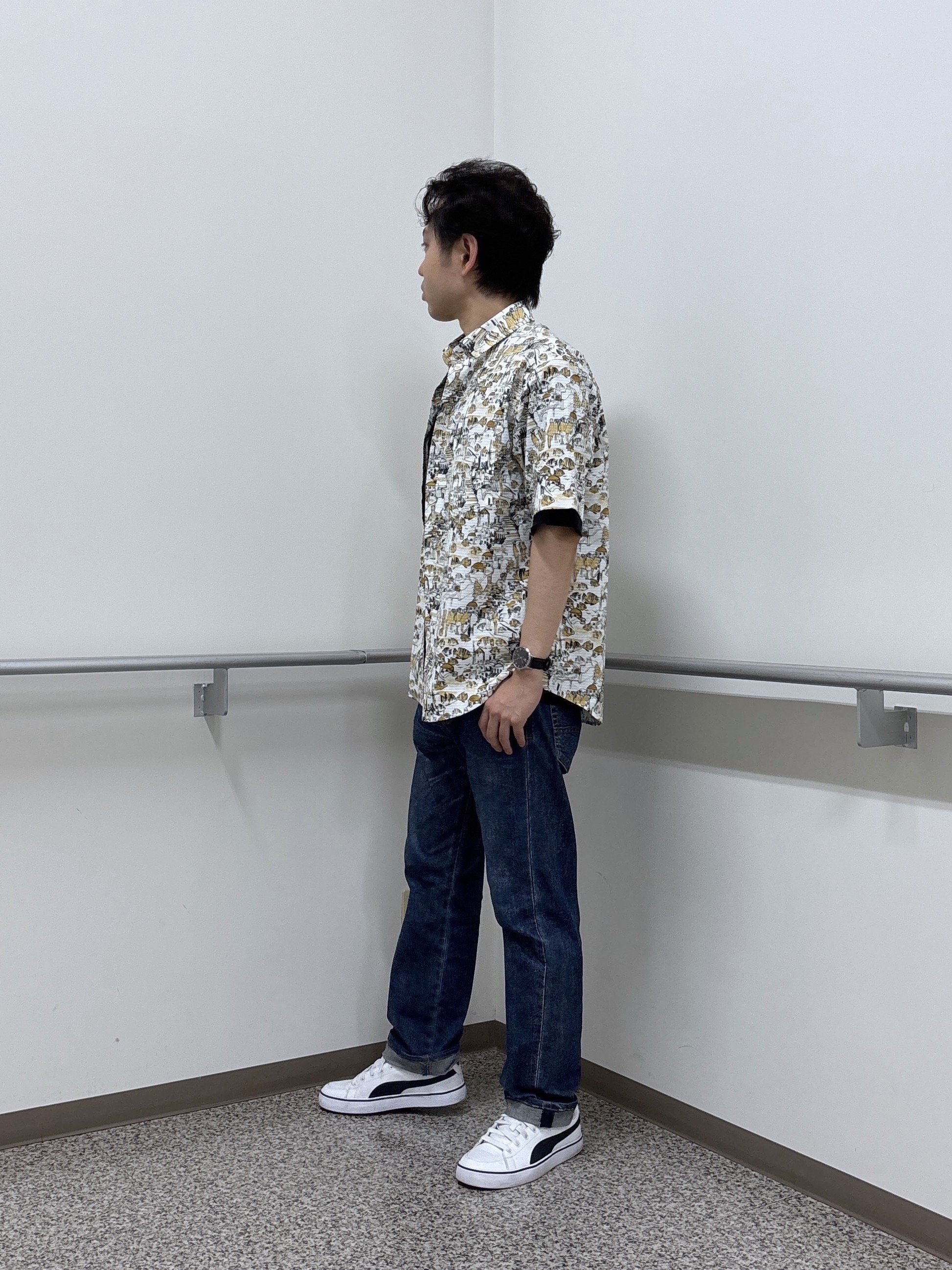 KEIさんの「TAKEO KIKUCHI｜【日本製】DotAir（R）リゾートプリント半袖シャツ」を使ったコーディネート