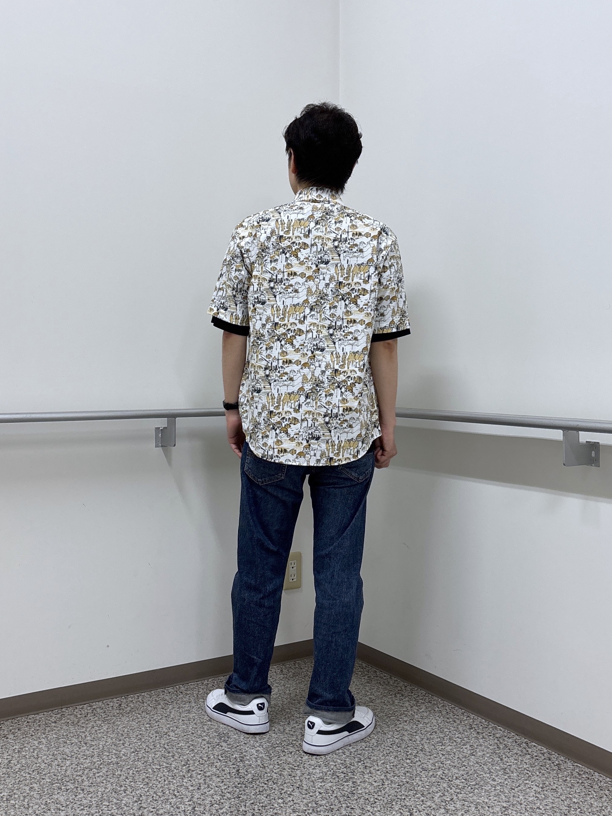 KEIさんの「TAKEO KIKUCHI｜【日本製】DotAir（R）リゾートプリント半袖シャツ」を使ったコーディネート