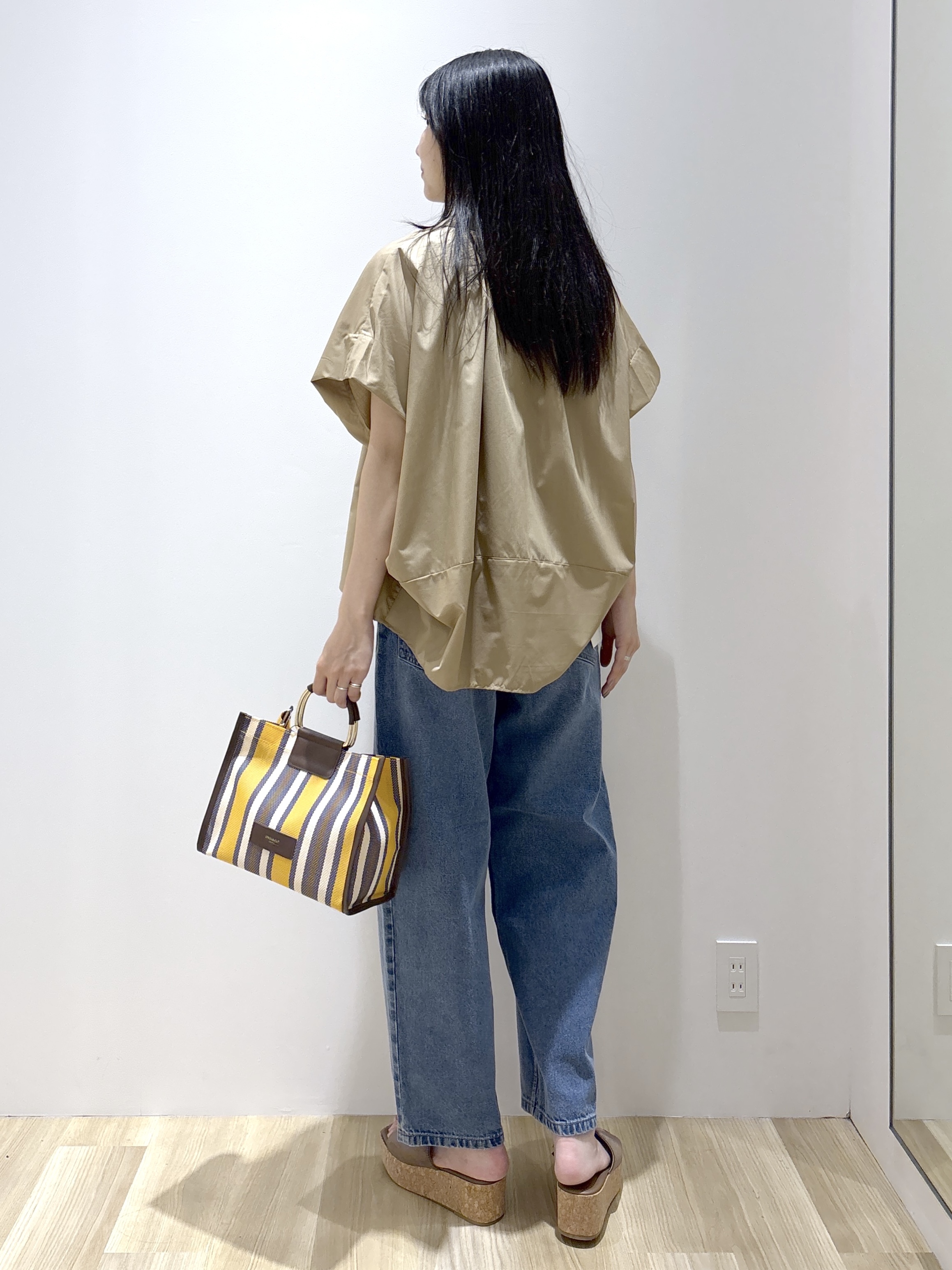 sachikoさんの「OPAQUE.CLIP｜タックニュアンスフォルムシャツ【洗濯機OK】」を使ったコーディネート