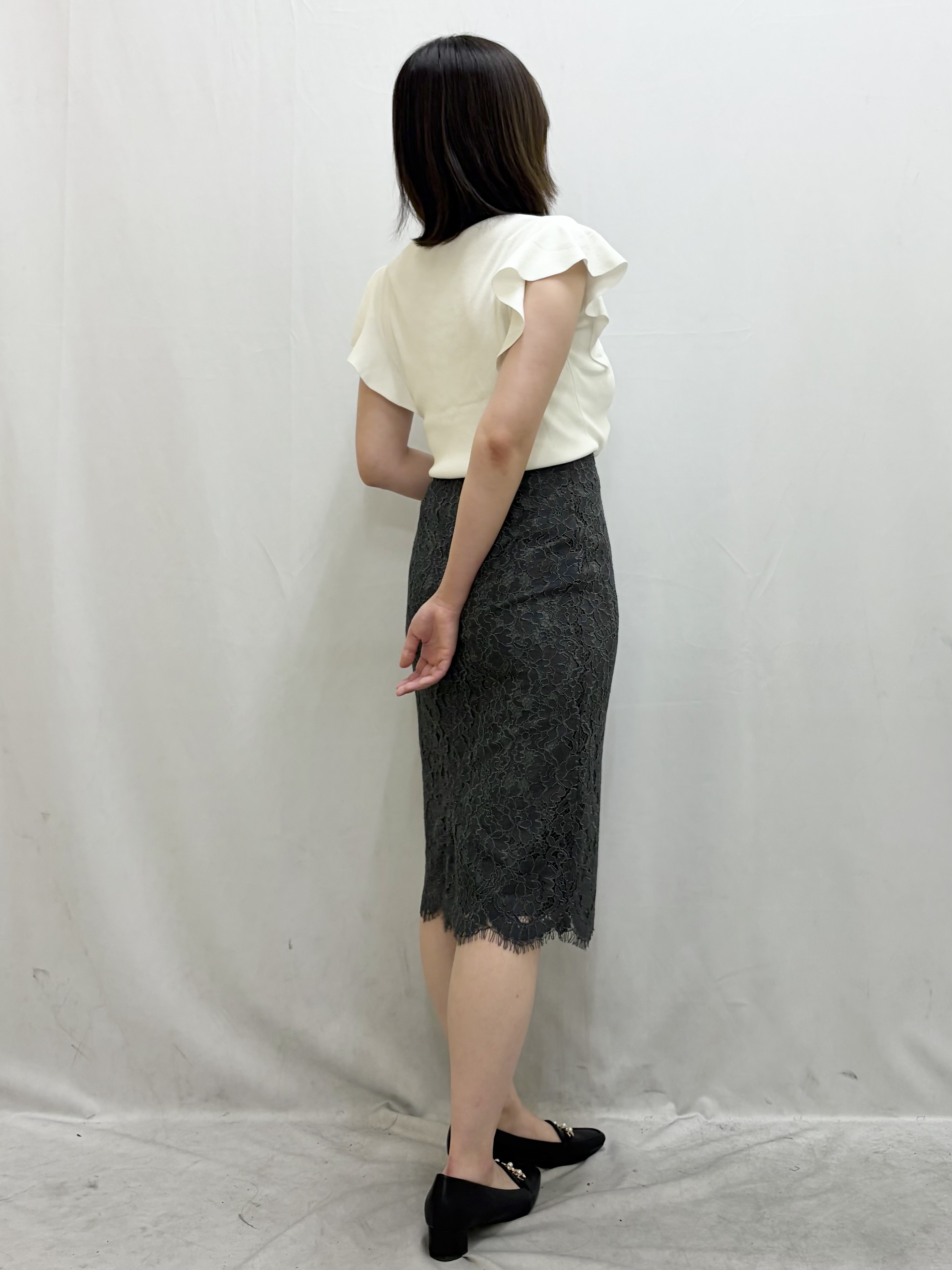 kasumiさんの「index｜【UVケア／接触冷感】バイカラーボウタイフリルトップス《洗濯機OK》」を使ったコーディネート