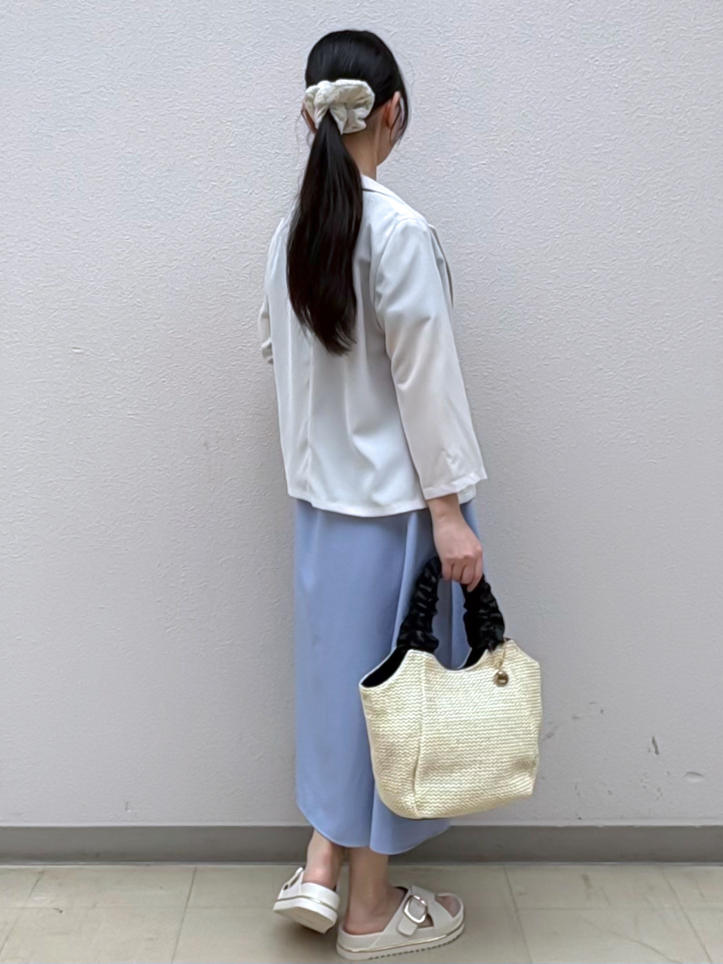 Izuさんの「index｜【接触冷感／防シワ】ひんやり7分袖テーラードジャケット《洗濯機OK》」を使ったコーディネート