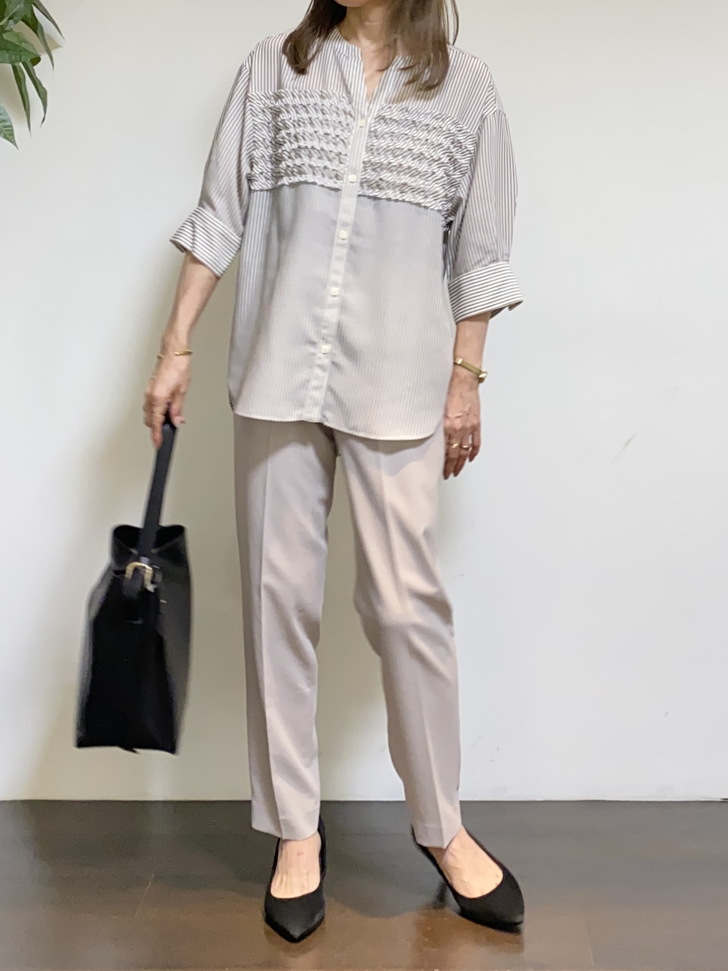 tomoさんの「UNTITLED｜【接触冷感/UVカット/遮熱機能】フライスジャージカーディガン」を使ったコーディネート