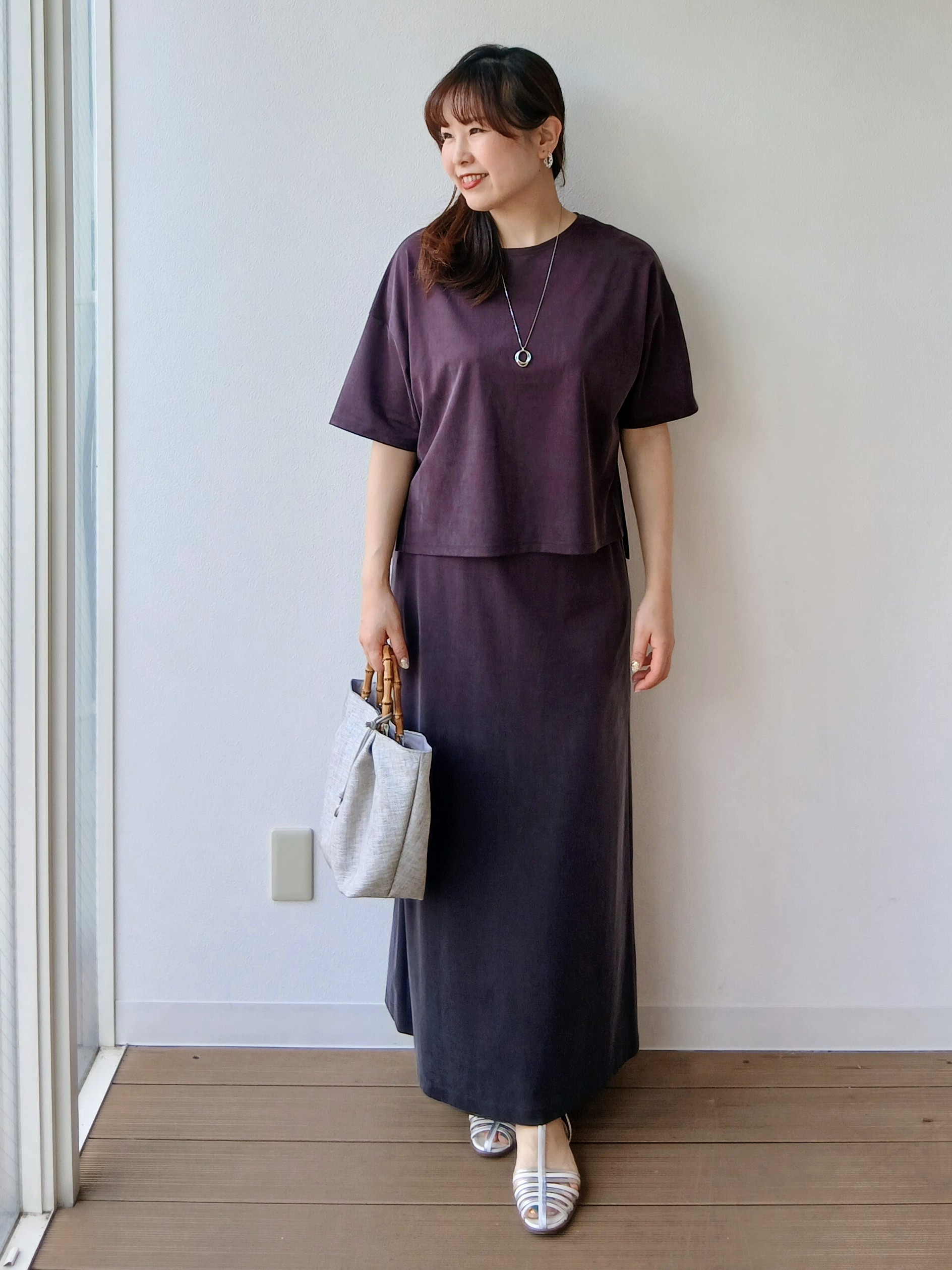 なみきさんの「UNTITLED｜【セットアップ可/接触冷感】ヴィンテージライクプルオーバー」を使ったコーディネート