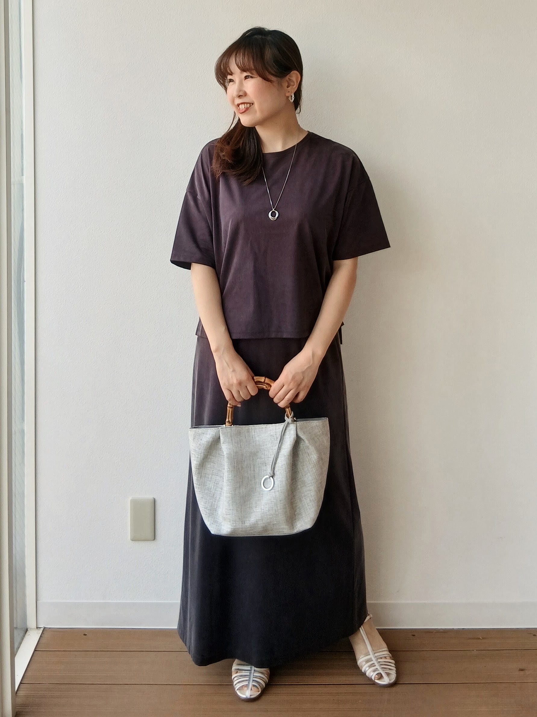 なみきさんの「UNTITLED｜【セットアップ可/接触冷感】ヴィンテージライクプルオーバー」を使ったコーディネート