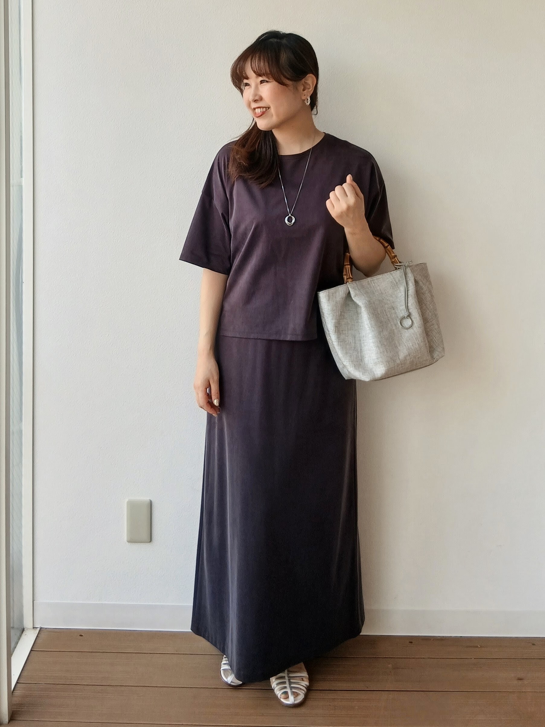 なみきさんの「UNTITLED｜【セットアップ可/接触冷感】ヴィンテージライクプルオーバー」を使ったコーディネート